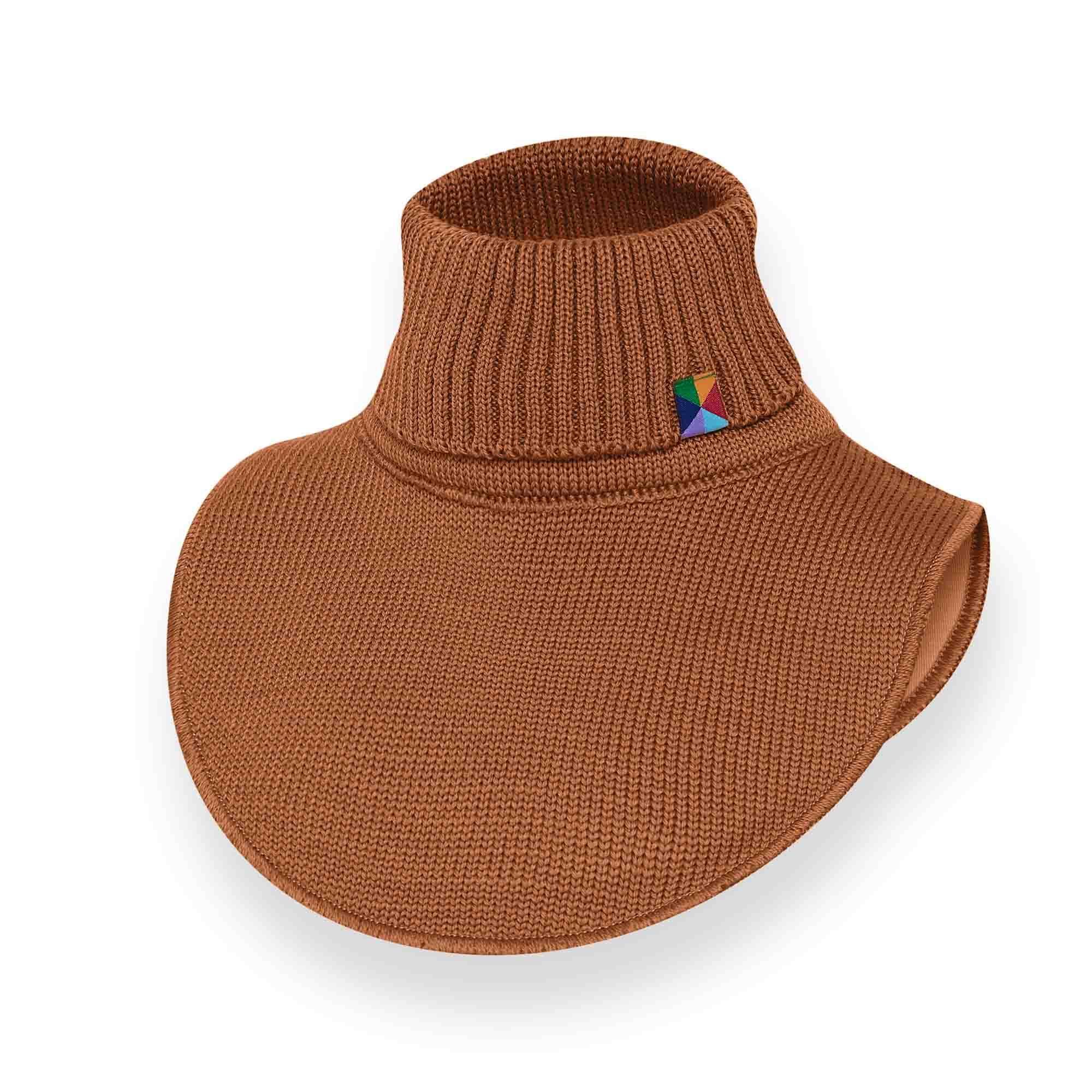 Caramel merino wool neck warmer kids