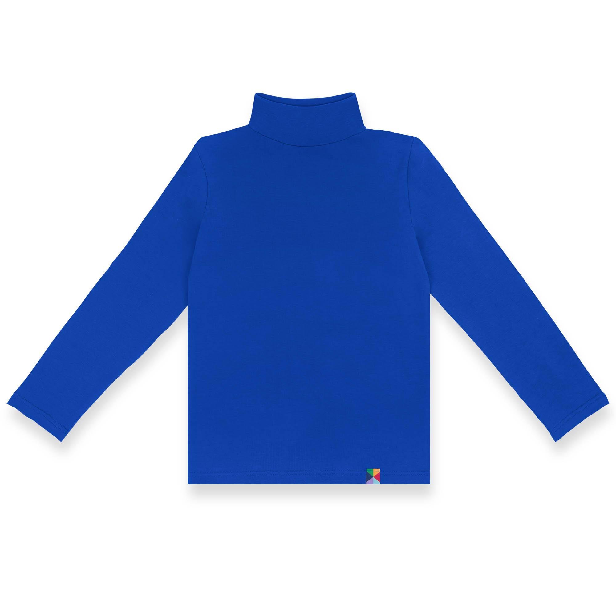 Blue turtleneck long sleeve shirt