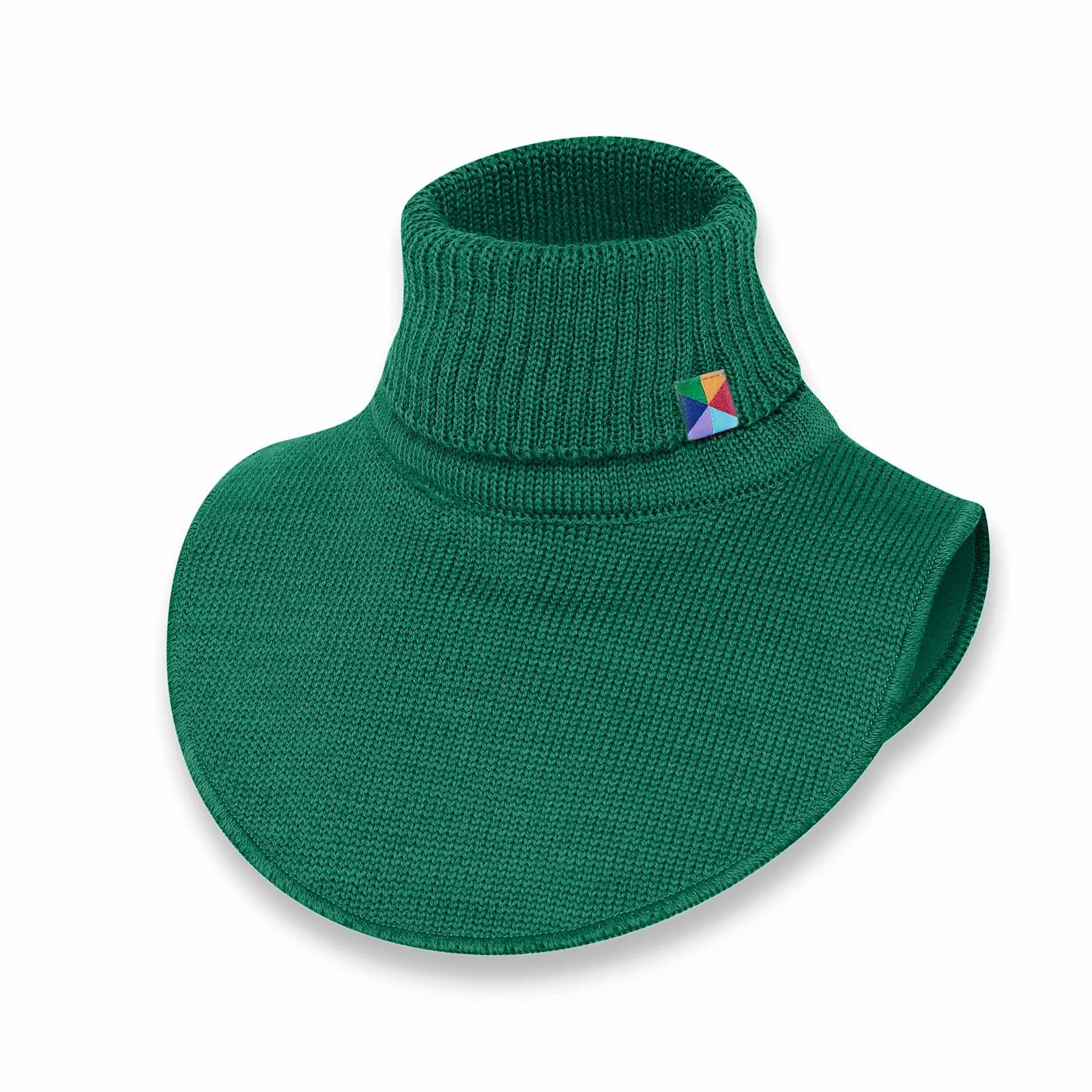 Green merino wool neck warmer Baby