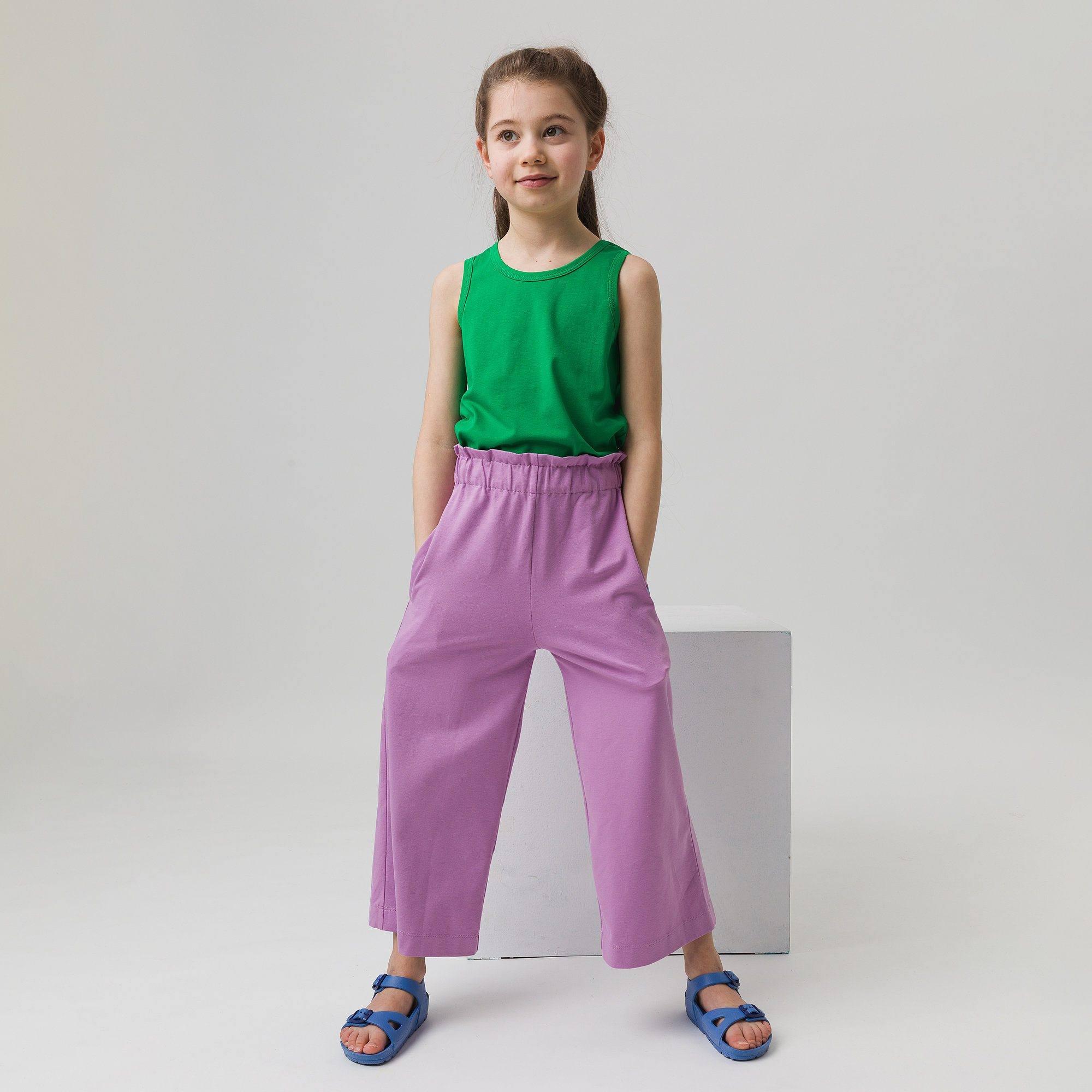 Light purple culotte trousers