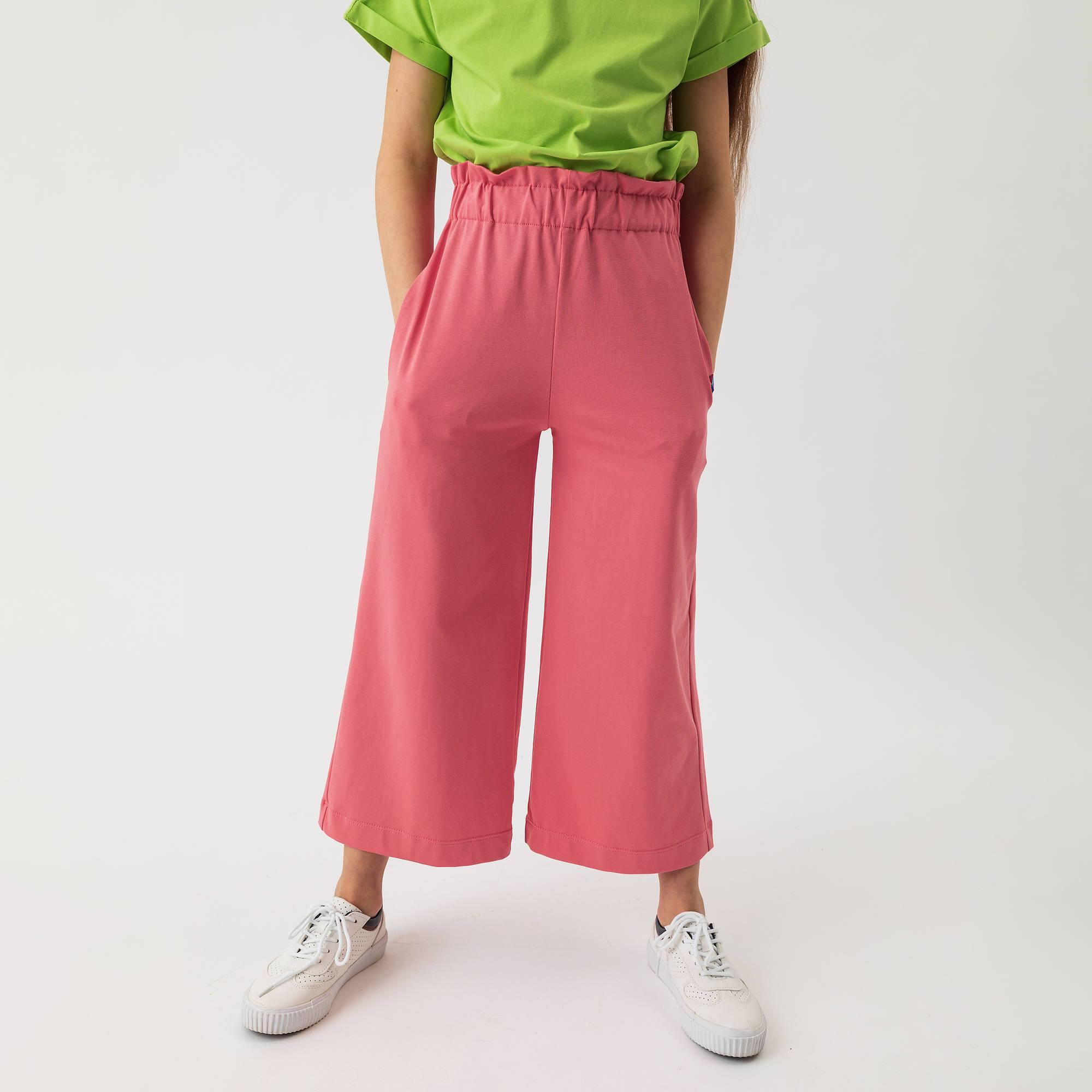 Coral culotte trousers