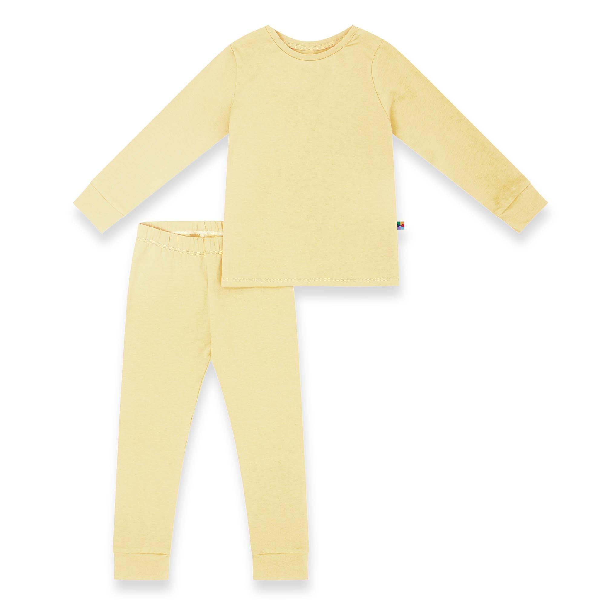 Light yellow two-piece pajama set