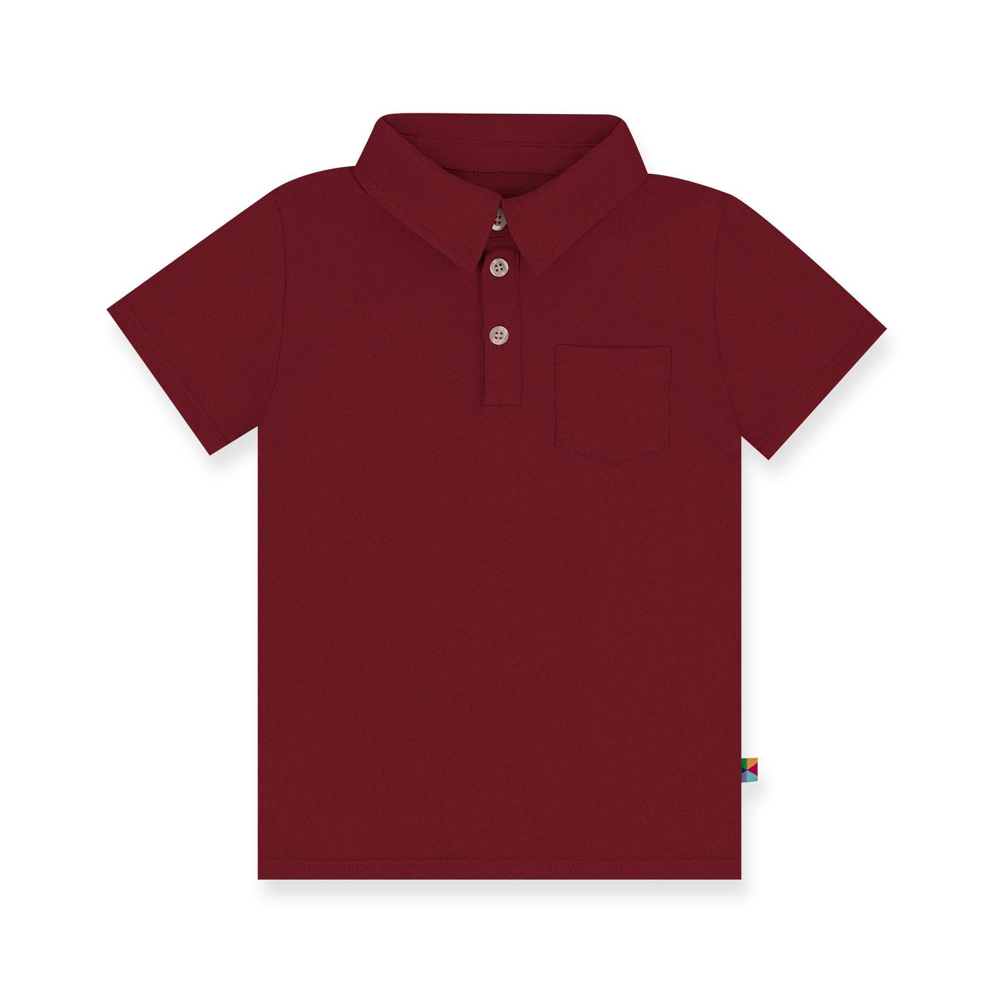 Burgundy polo shirt Junior