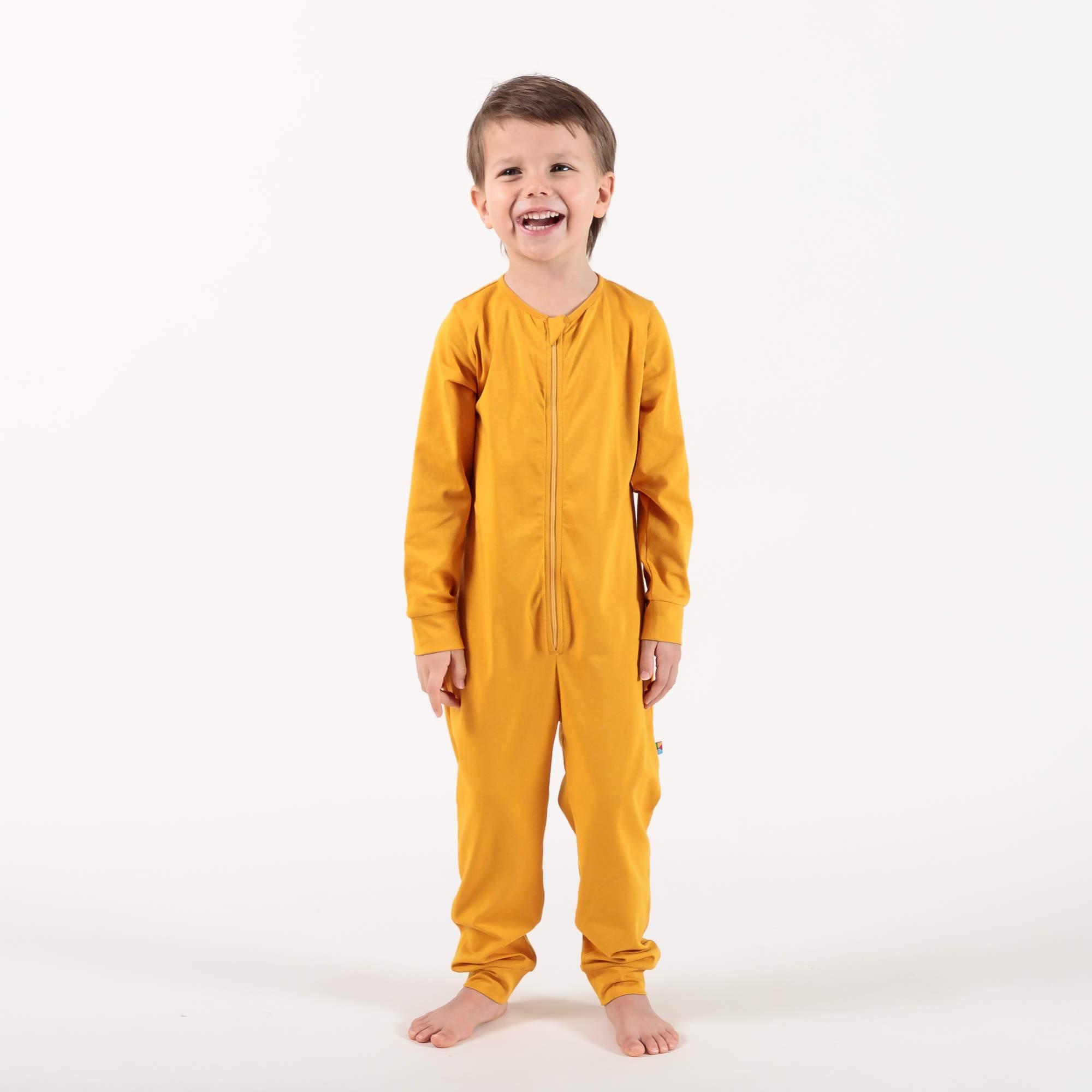 Mustard romper sleeping suit