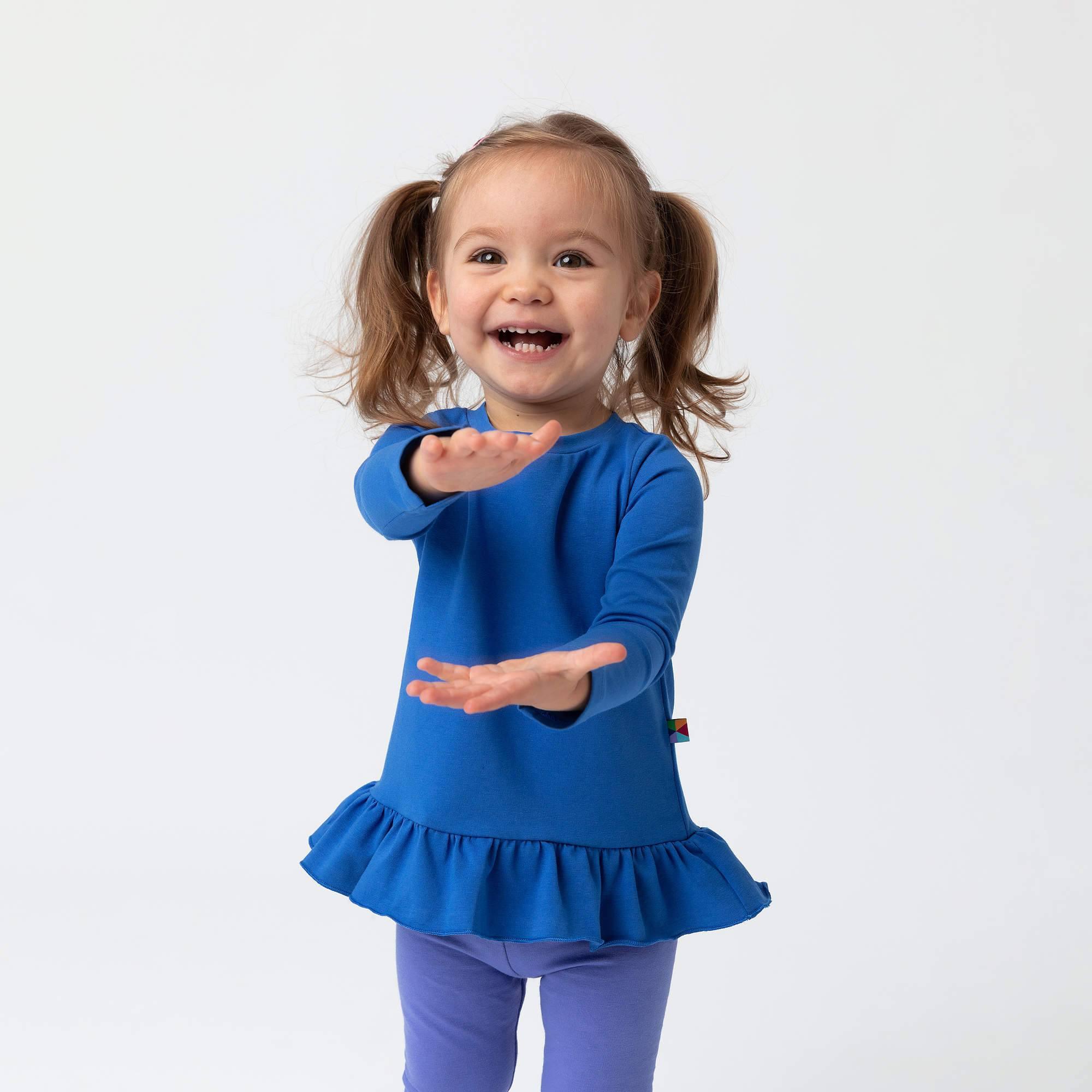 Blue ruffle blouse Baby