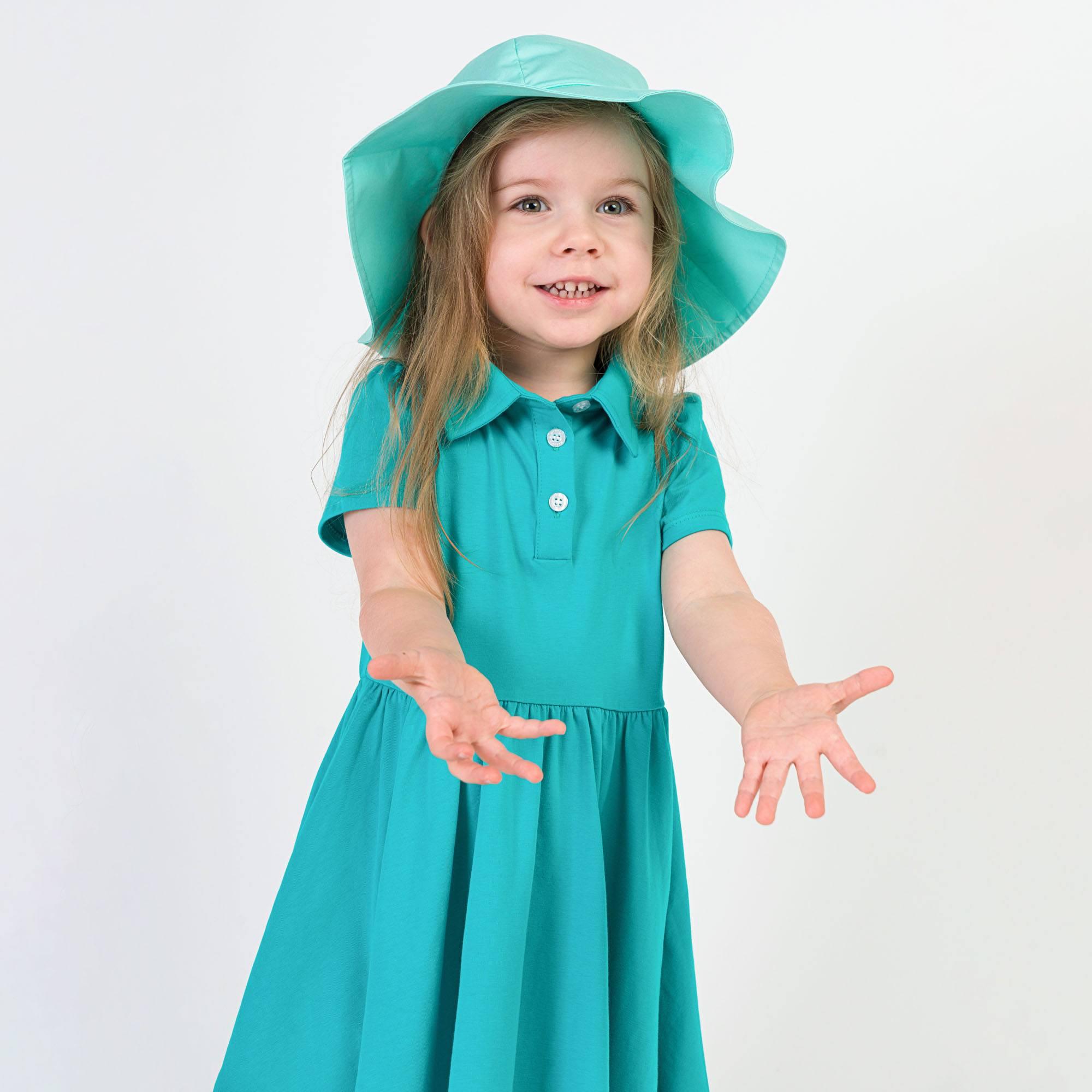 Turquoise polo dress