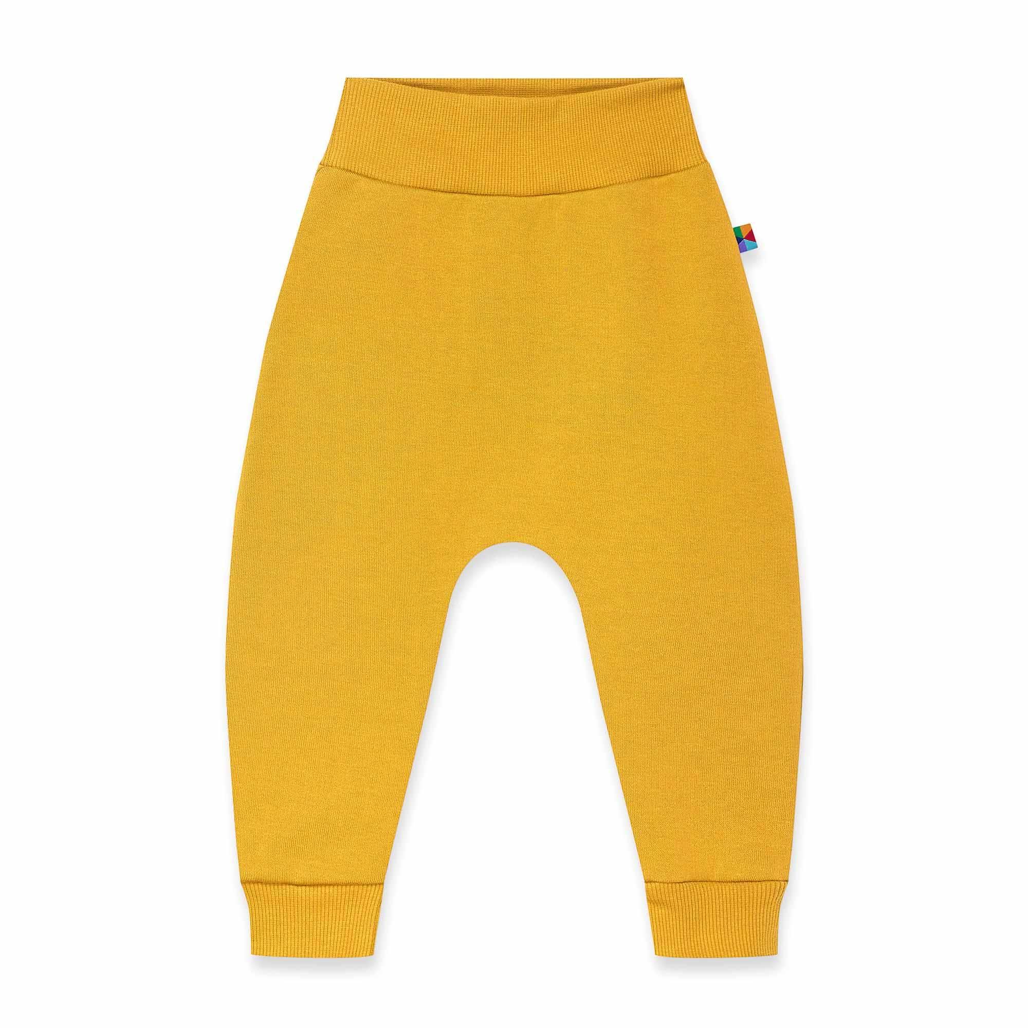 Mustard fleece-lined joggers Baby