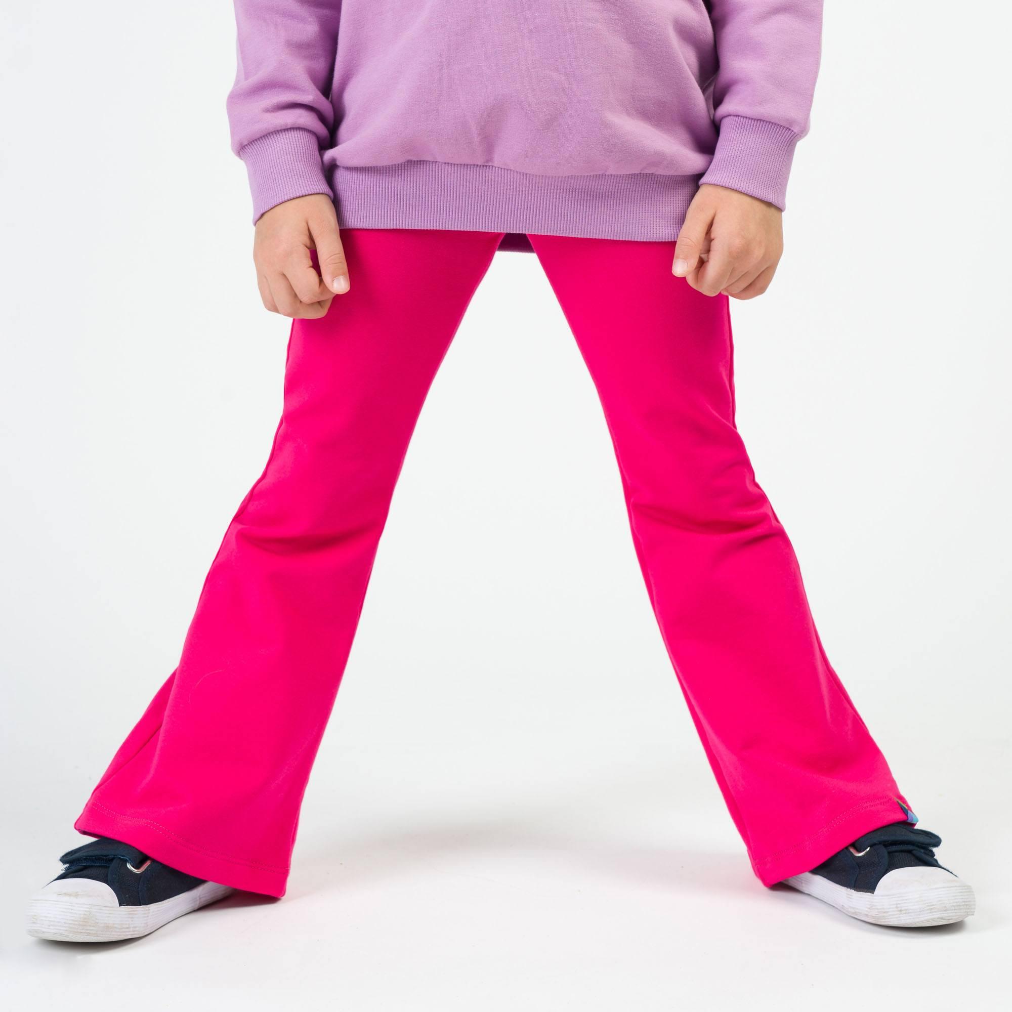 Pink flared pants