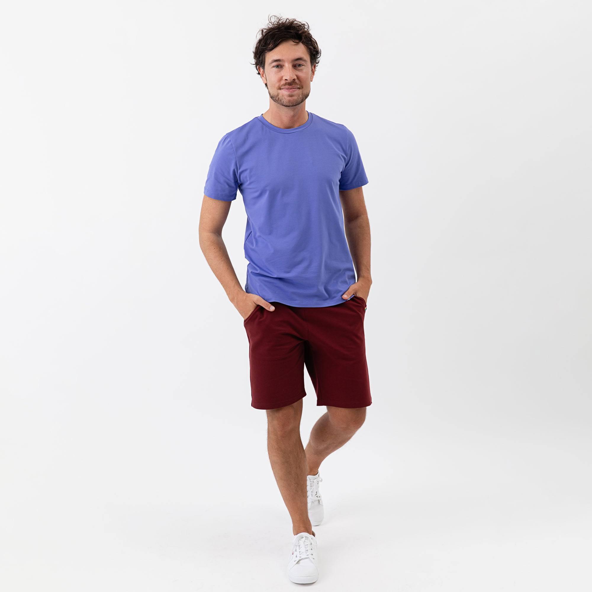 Burgundy shorts Men