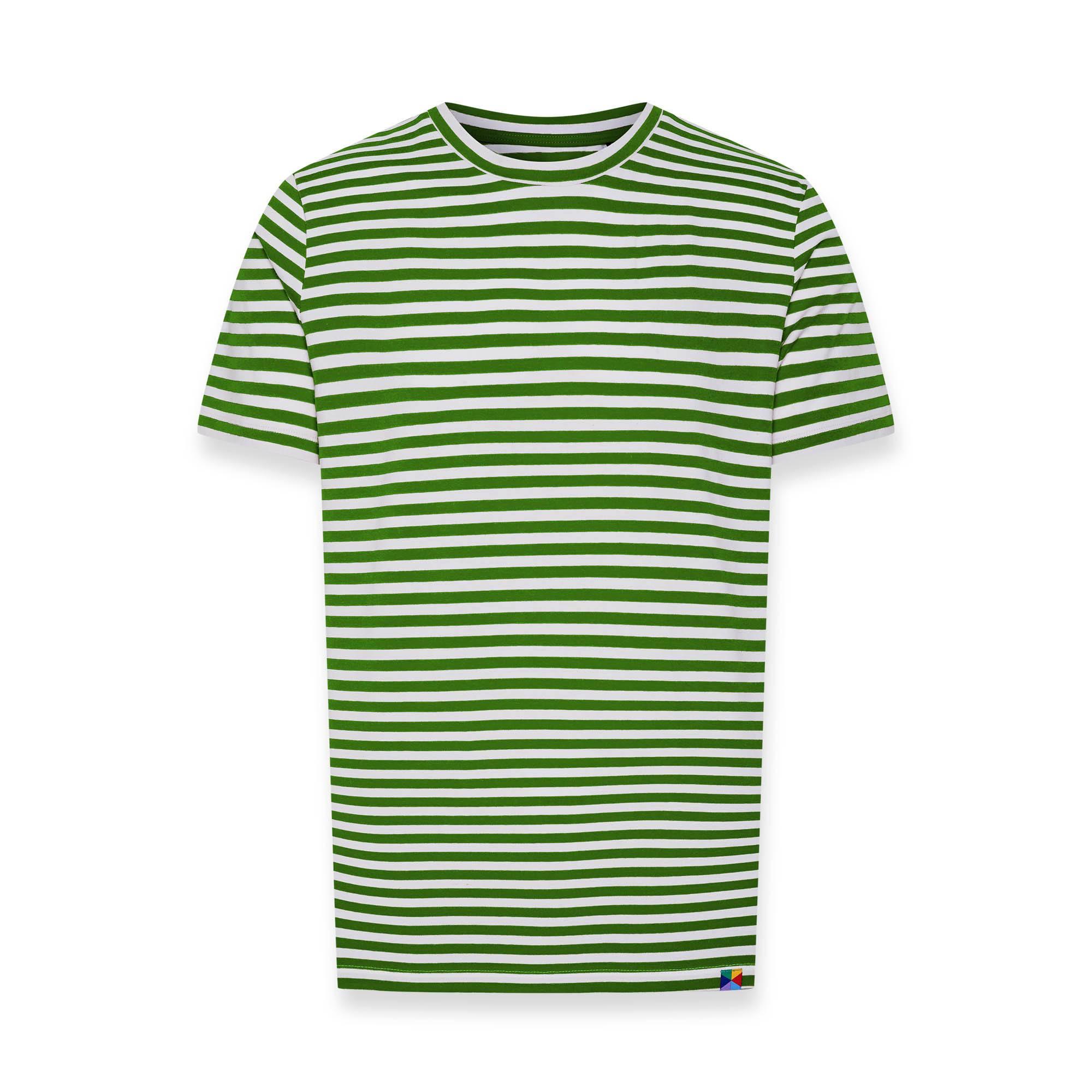 Green stripes T-shirt Men