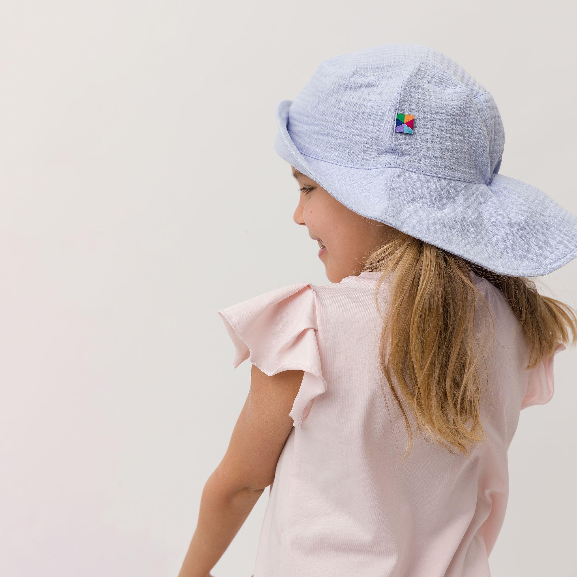 Light blue muslin hat