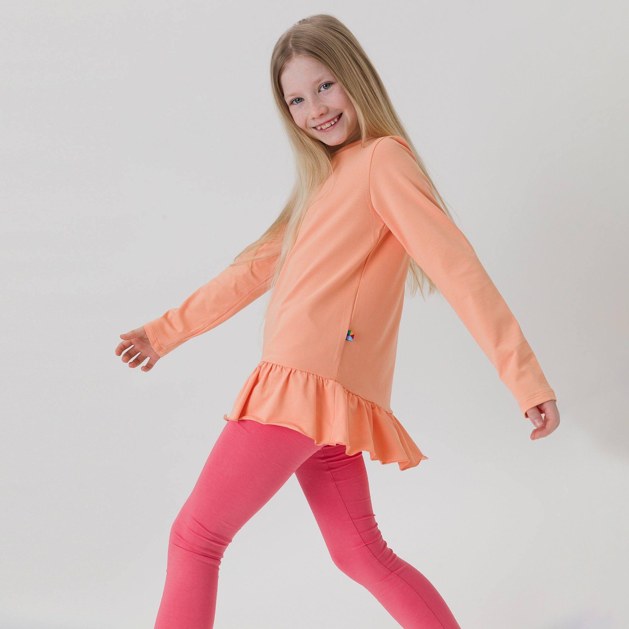 Apricot frill blouse