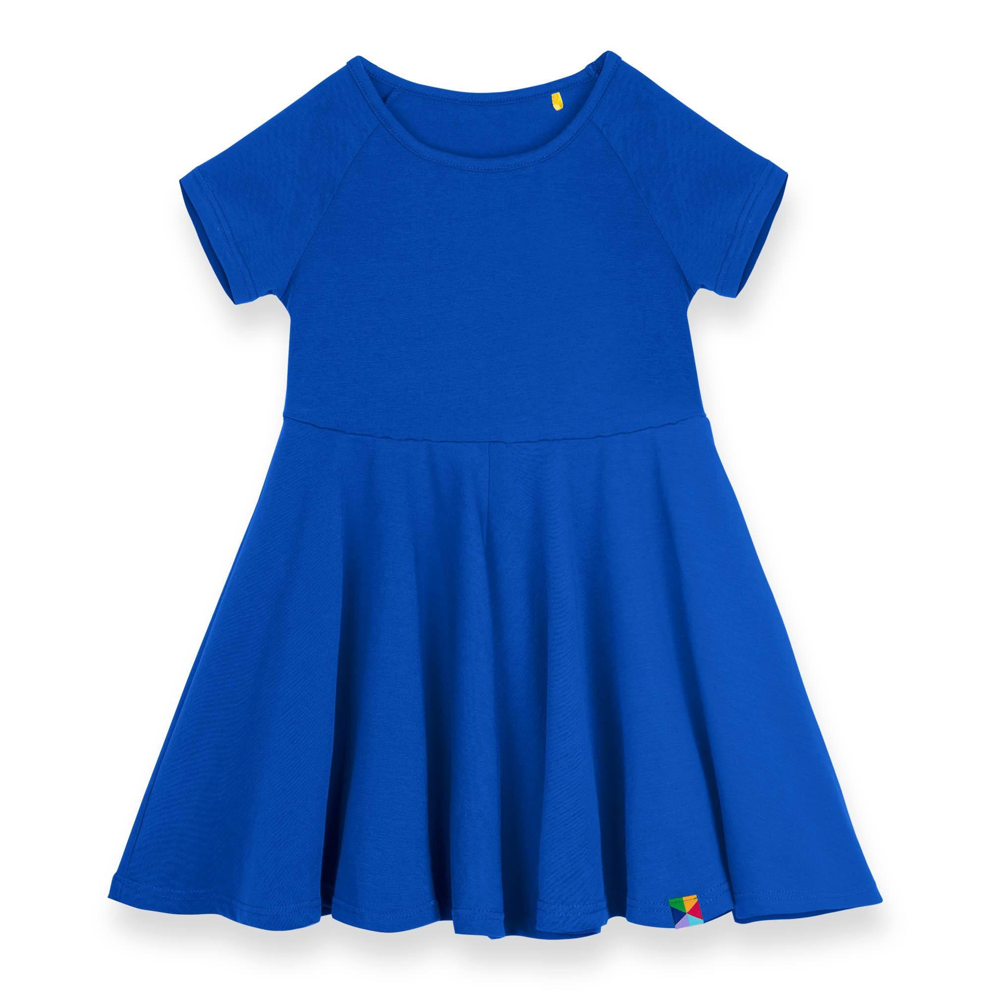 Blue short sleeve dress