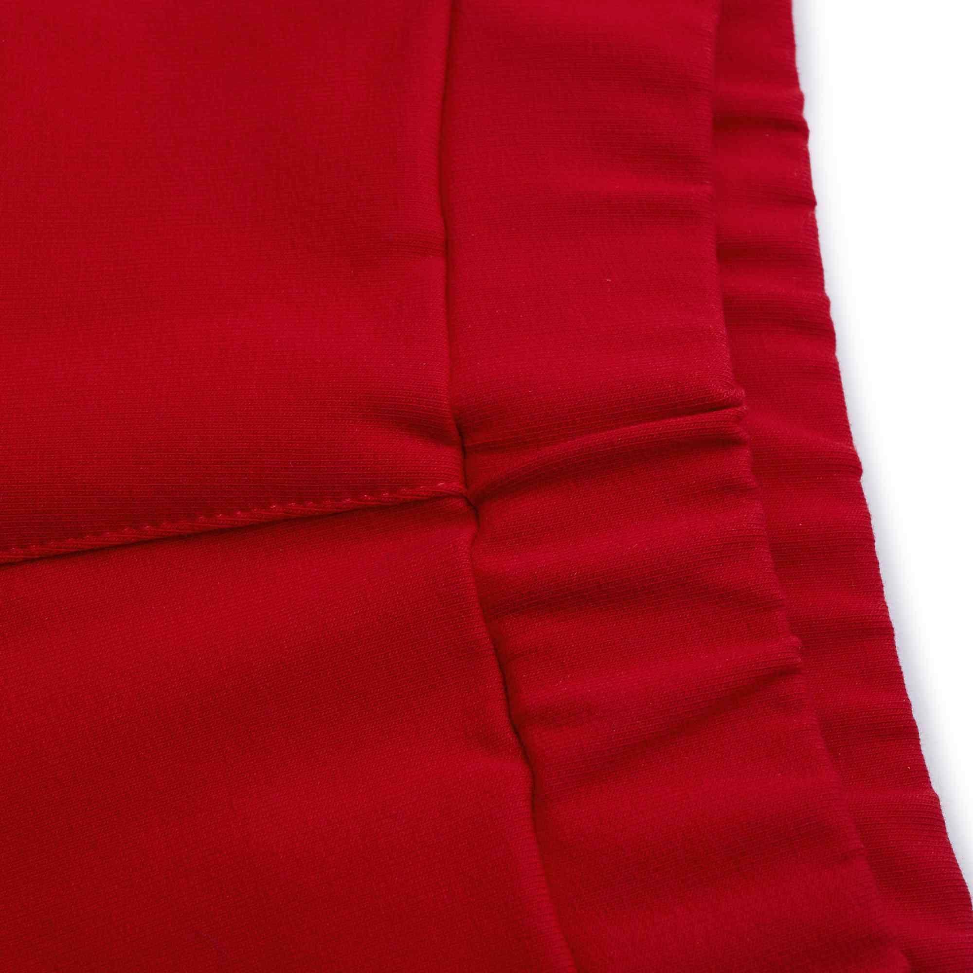 Red joggers with a back pocket