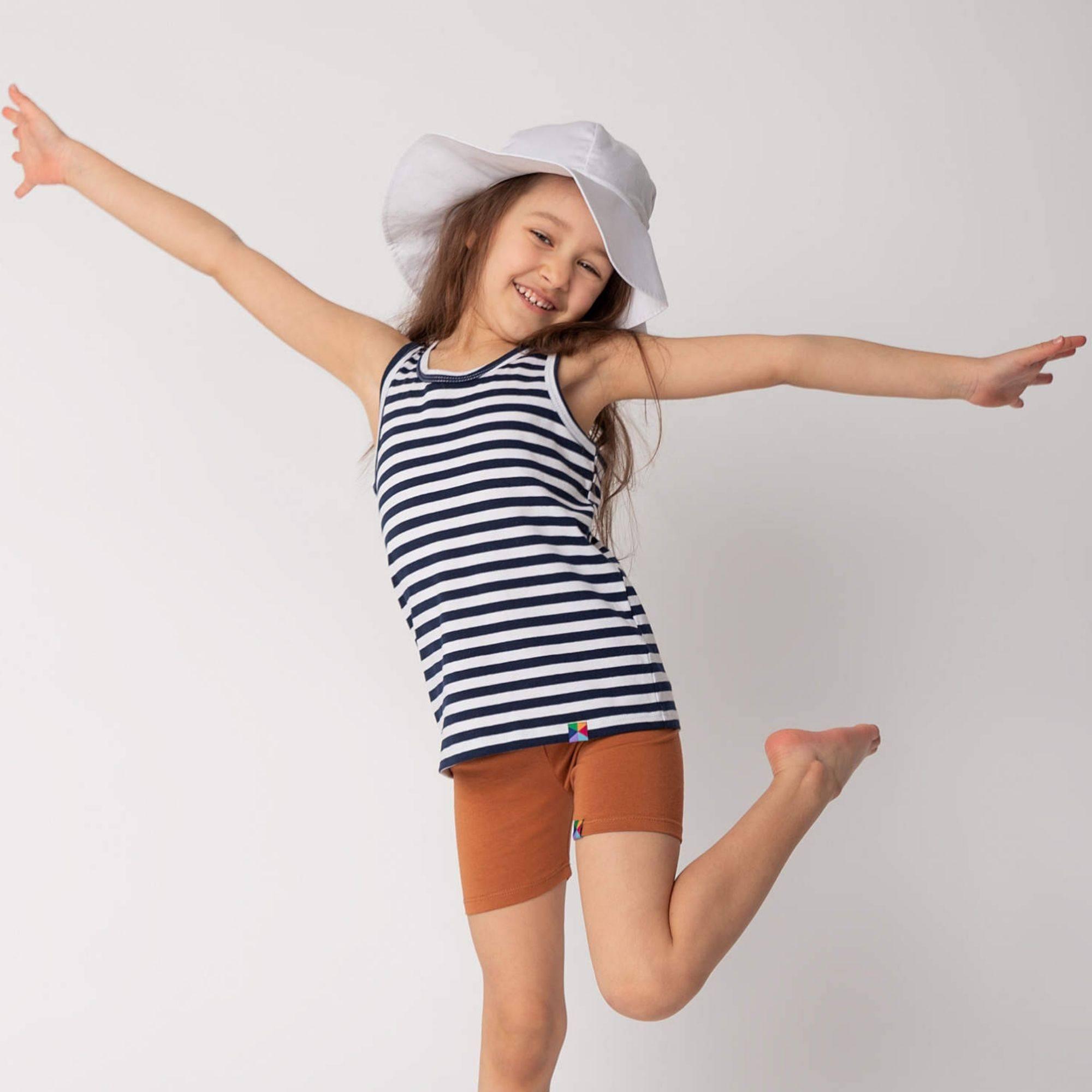 Navy blue stripes tank top