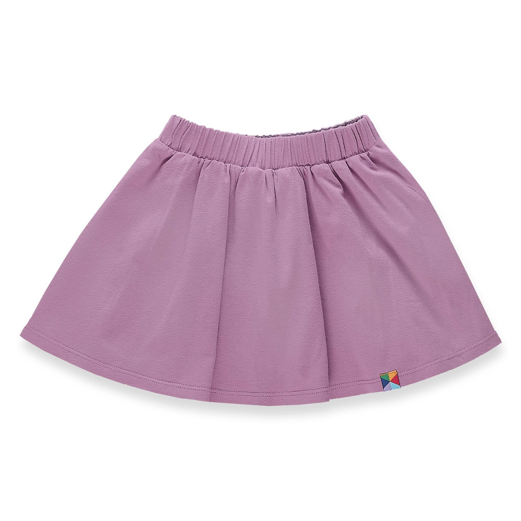 Light purple - graphite reversible skirt