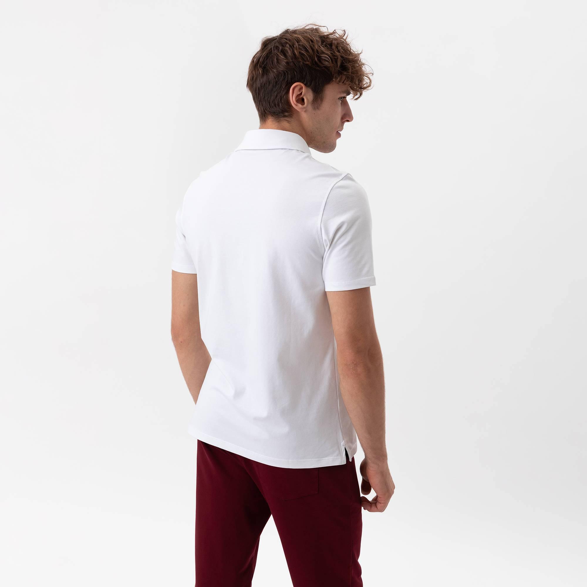 White polo shirt Men