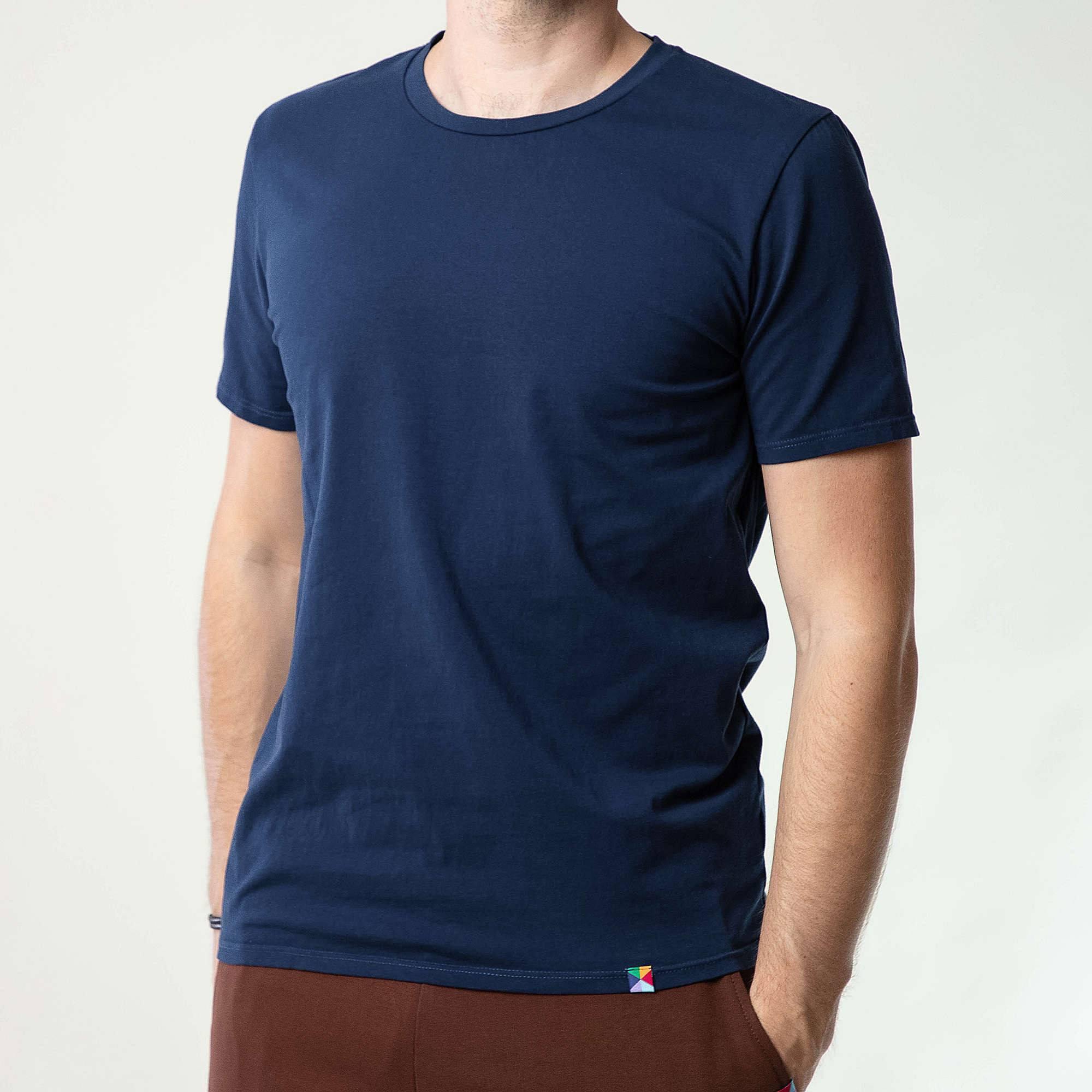 Navy blue T-shirt Men