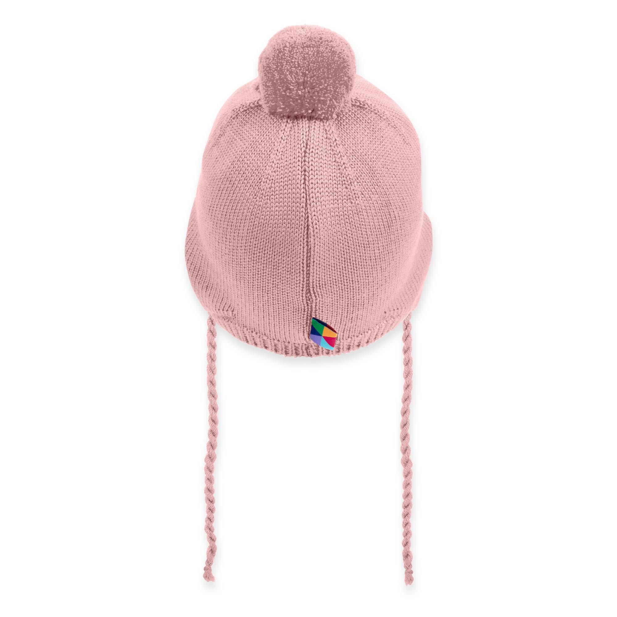 Pastel pink merino wool hat Baby