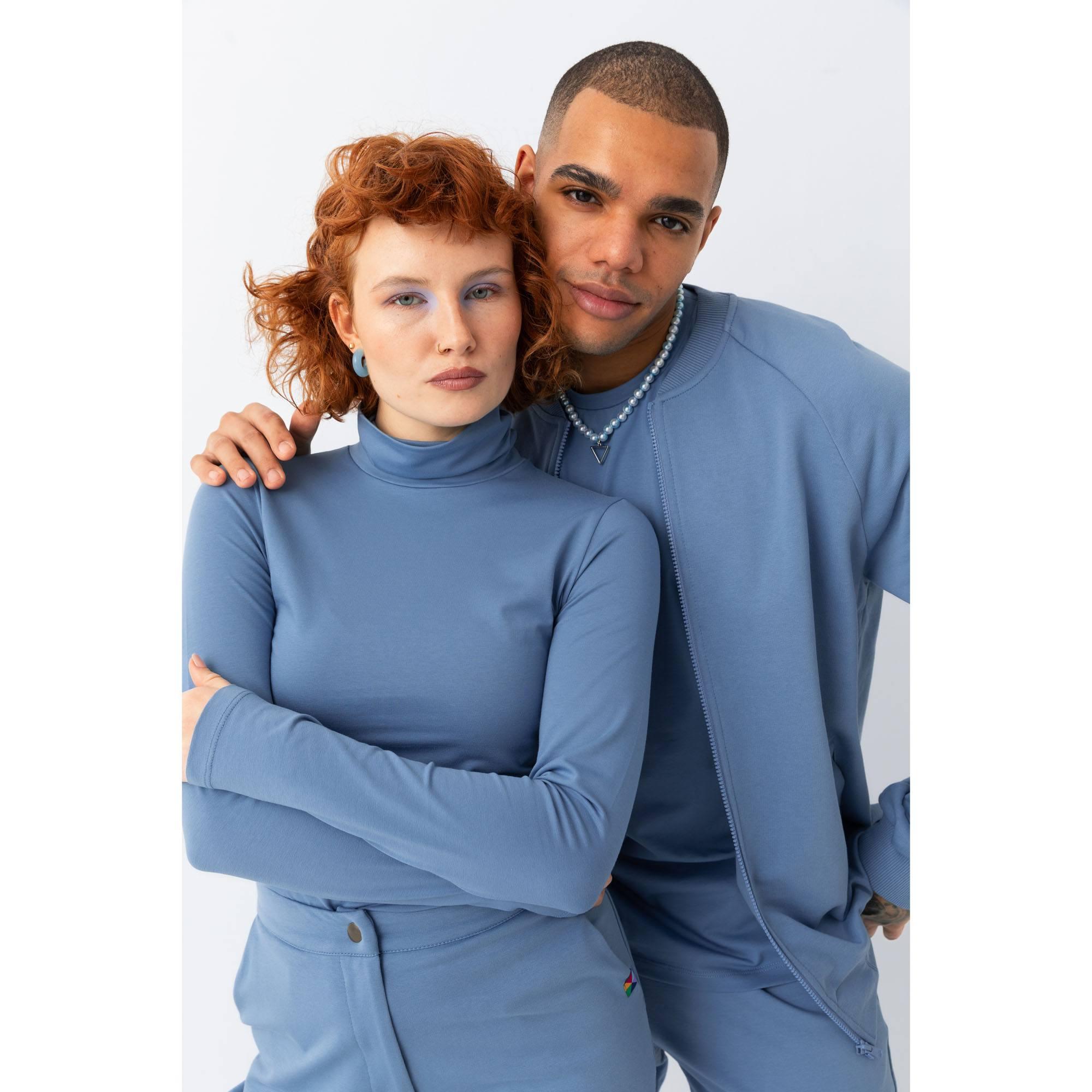 Sky blue turtleneck Women