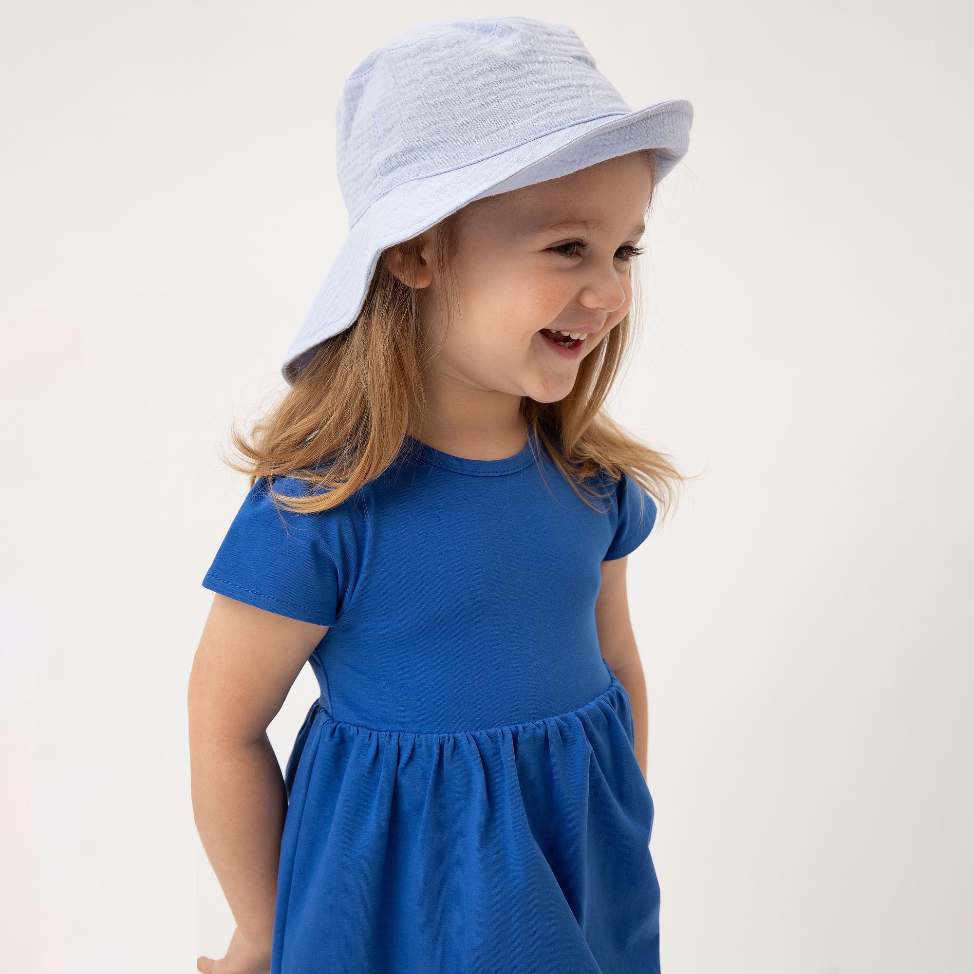 Light blue muslin hat Baby