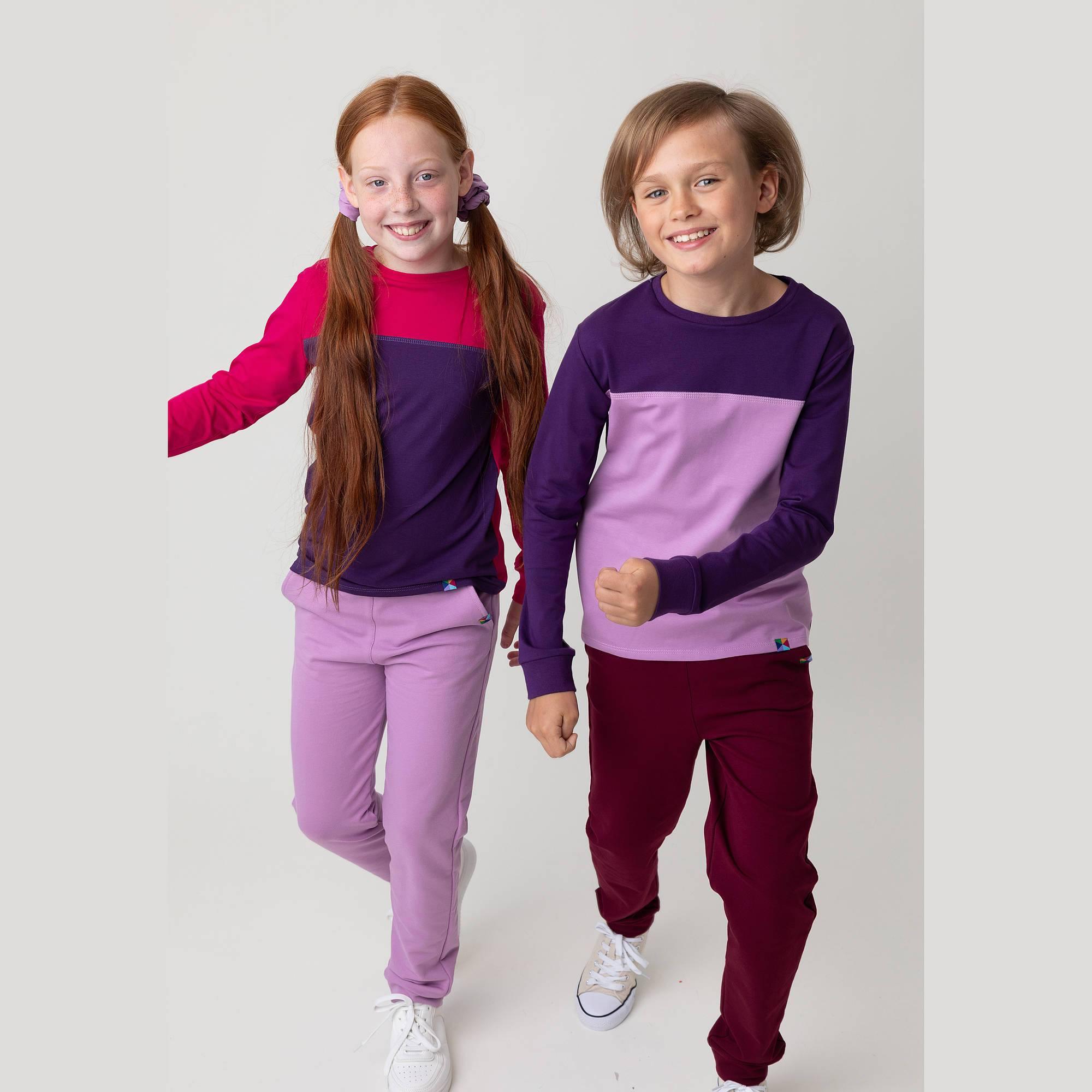 Violet - light purple two-colour shirt