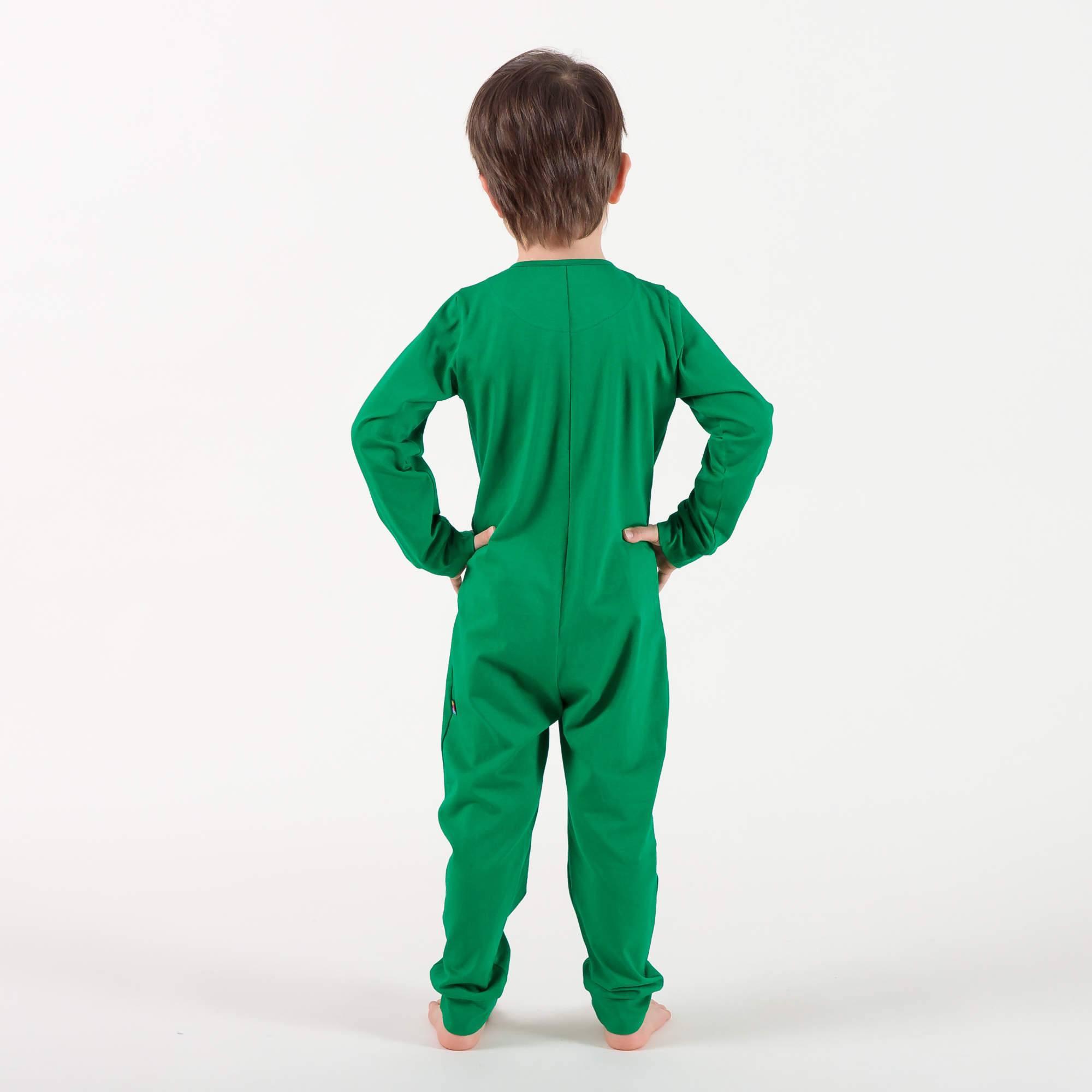 Green romper sleeping suit