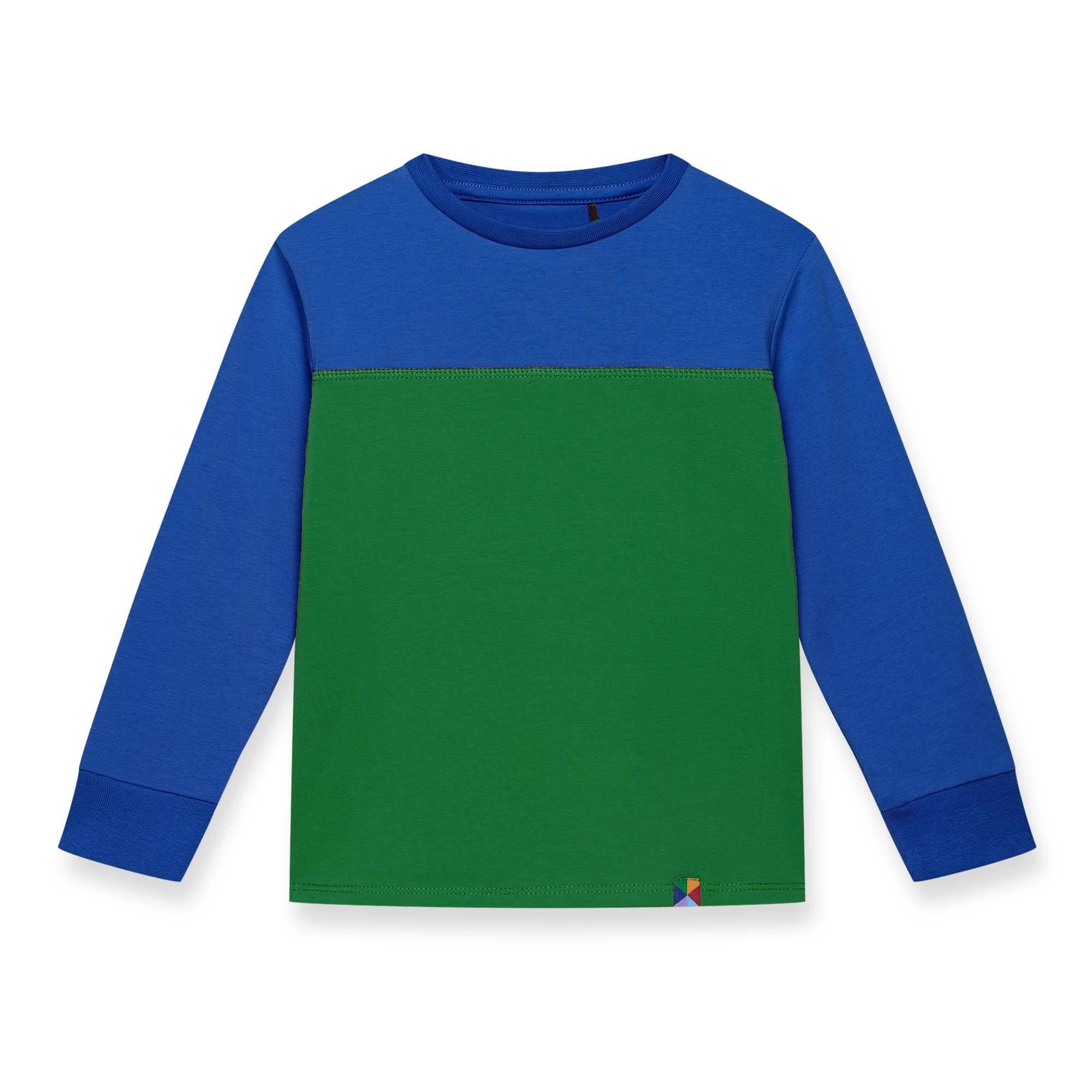 Blue - green two-colour shirt