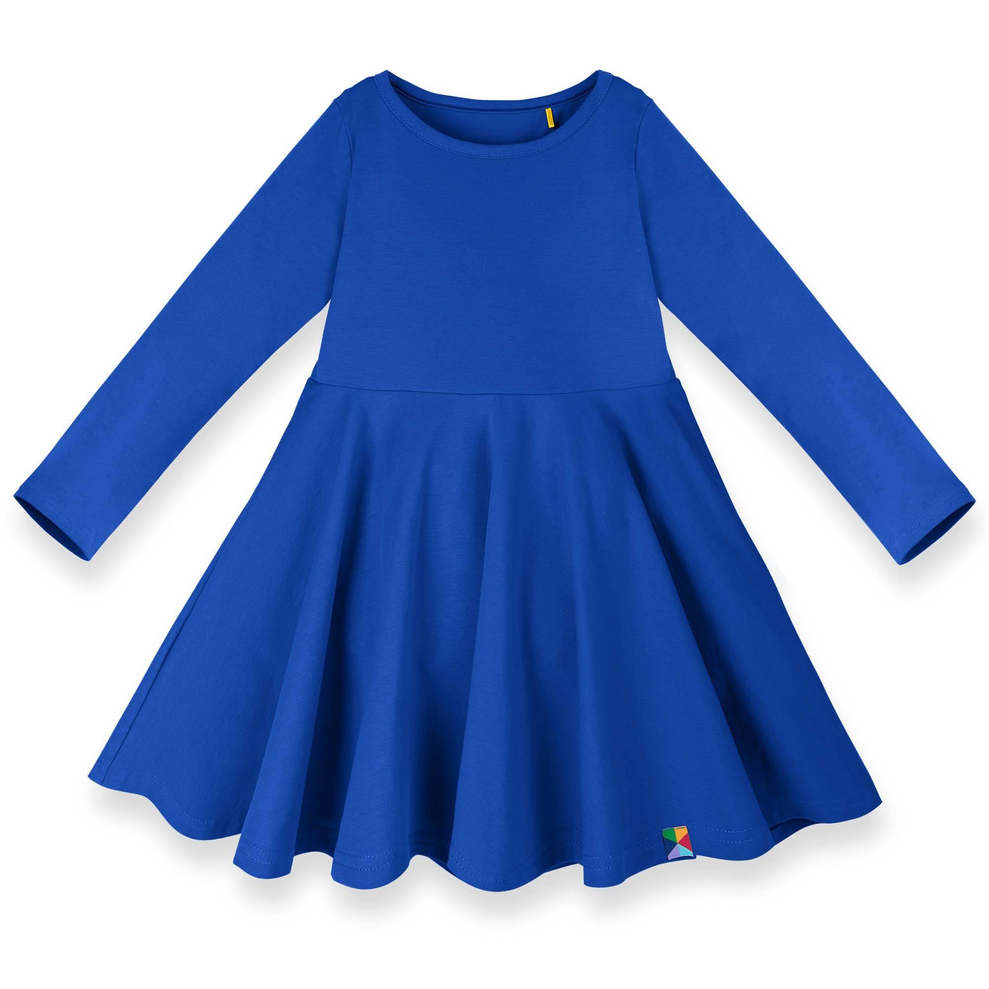 Blue long sleeve dress