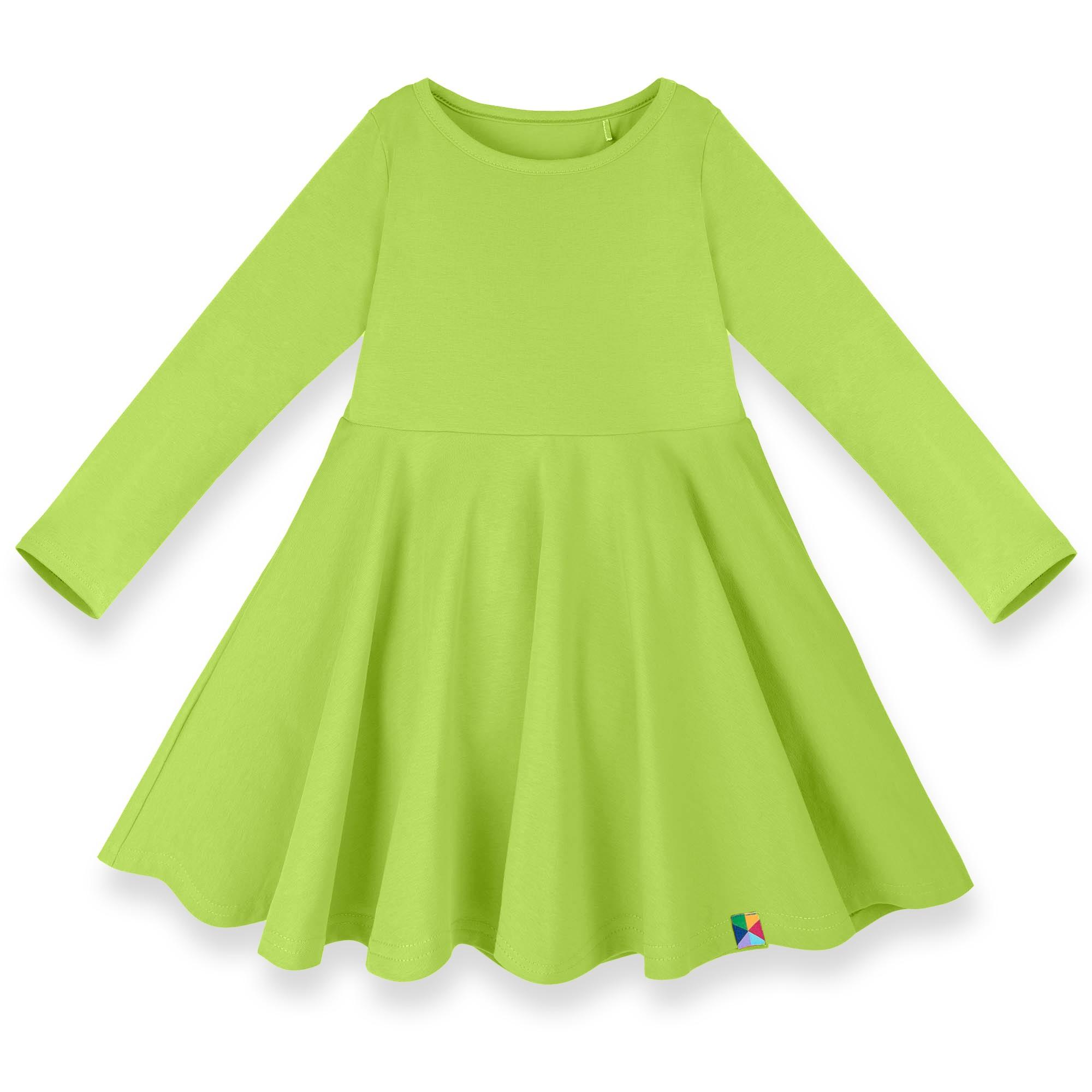 Lime green long sleeve dress Baby