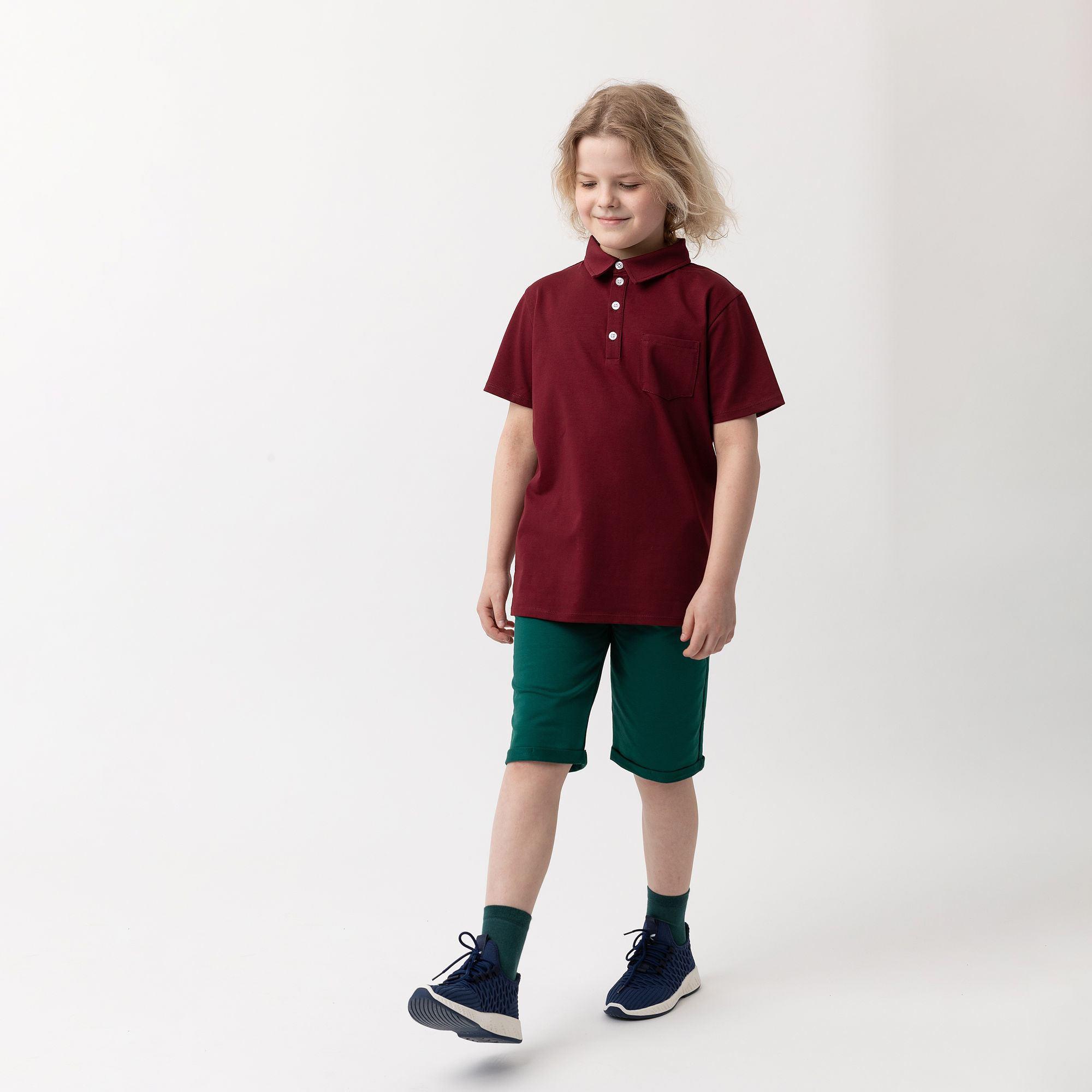 Burgundy polo shirt Junior