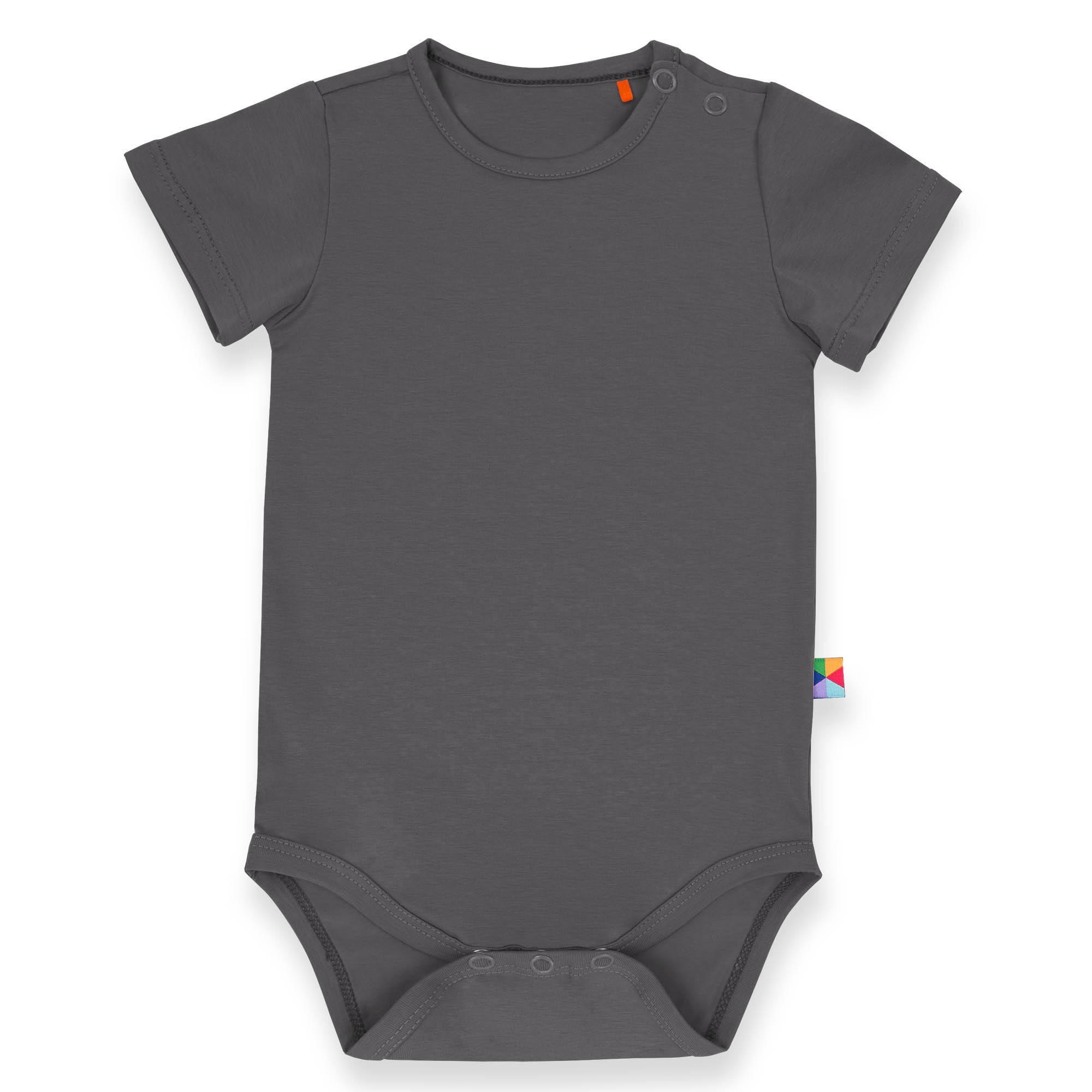 Graphite short sleeve bodysuit