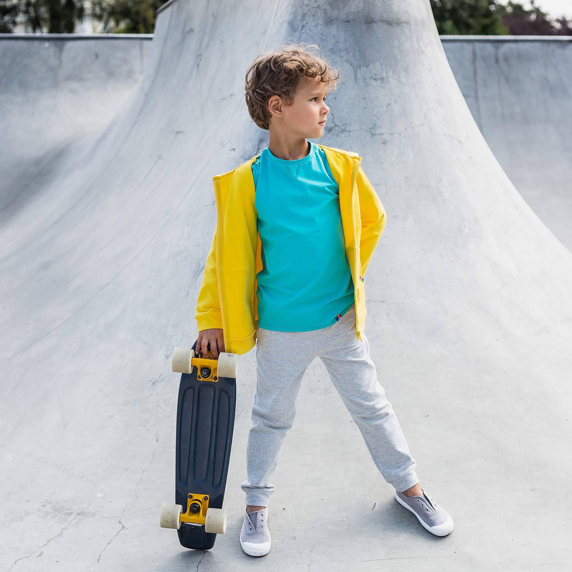 Yellow zip-up hoodie