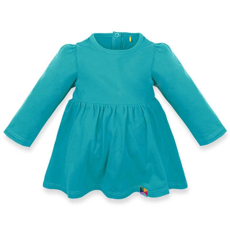 Turquoise long sleeve bodysuit dress