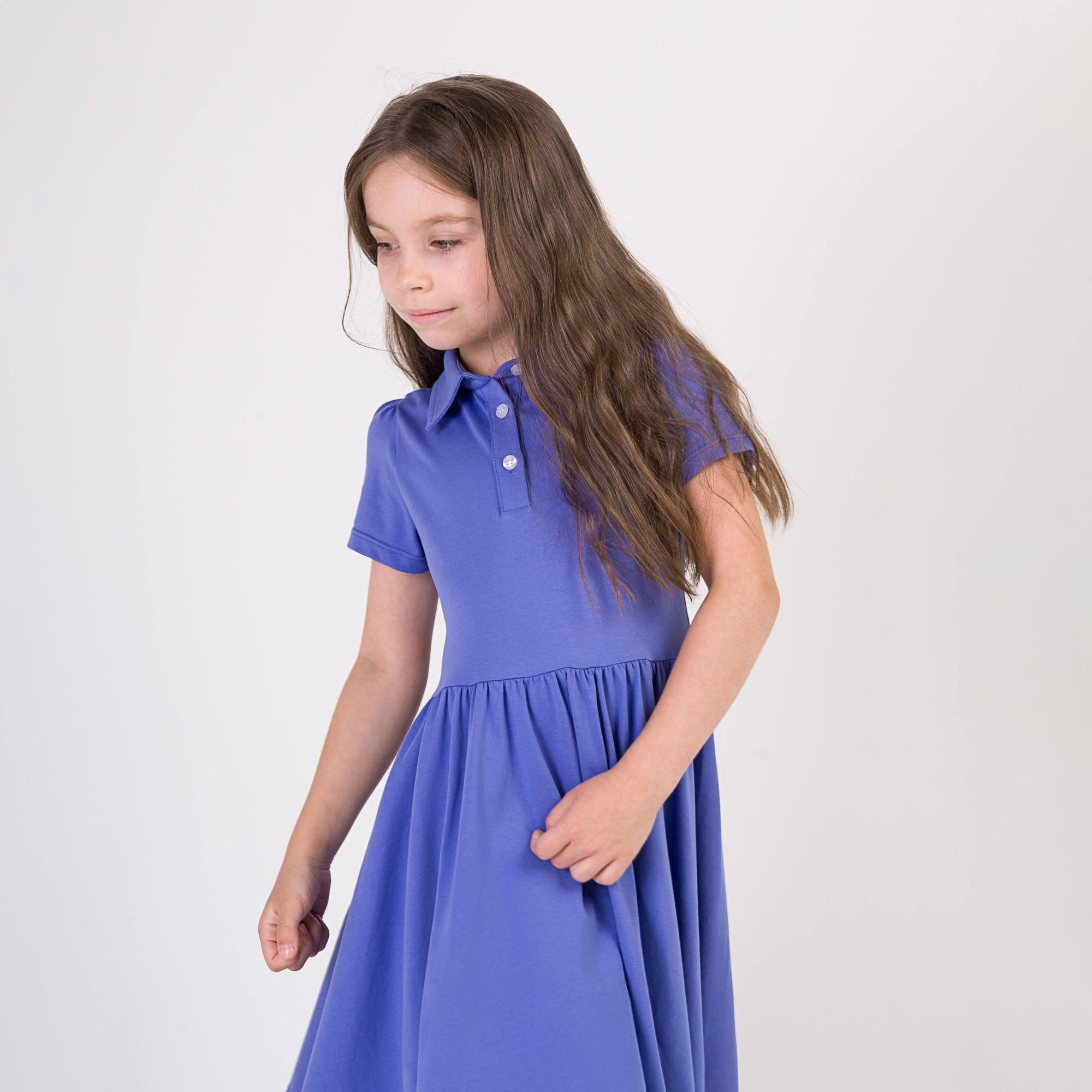 Very peri polo dress