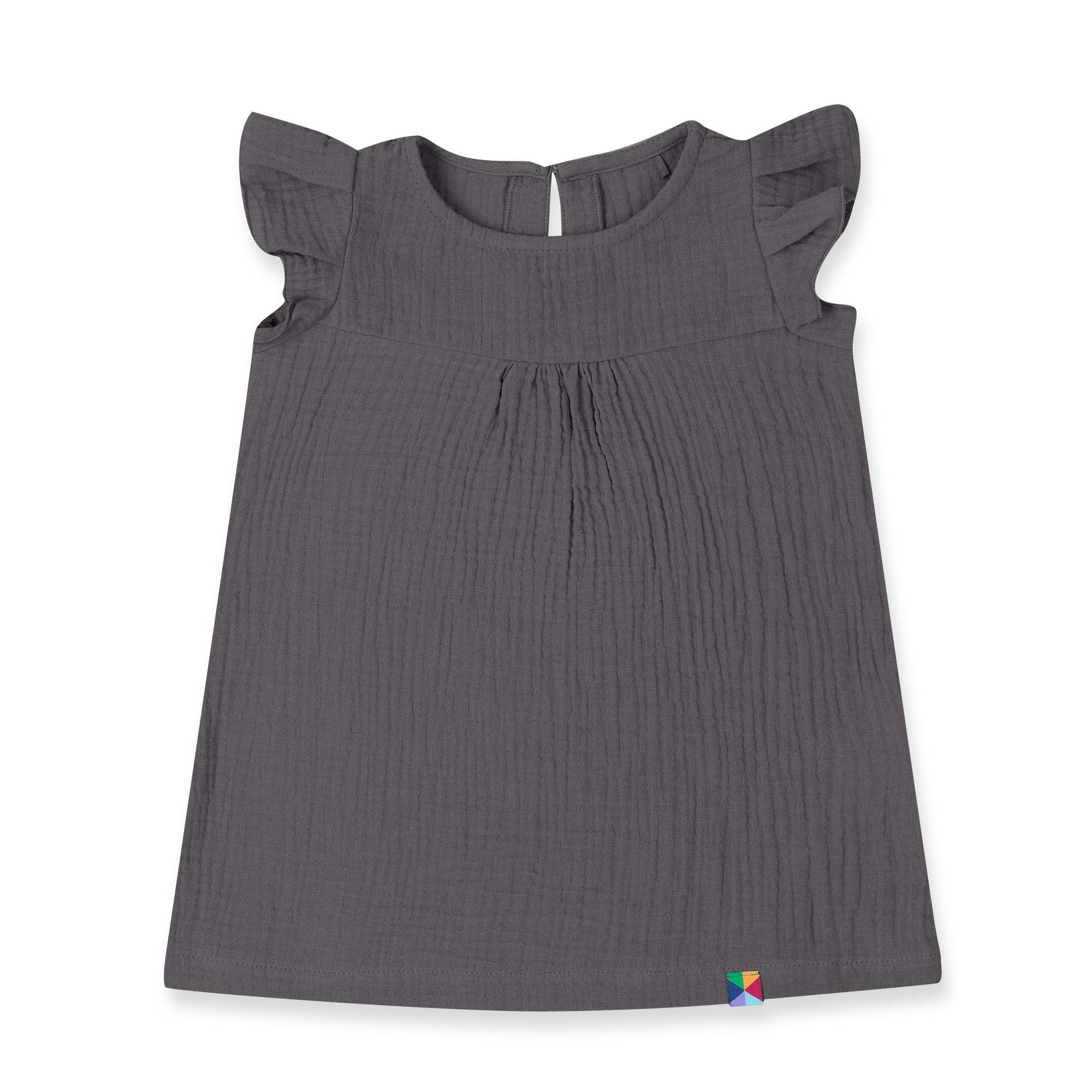 Graphite muslin dress Baby