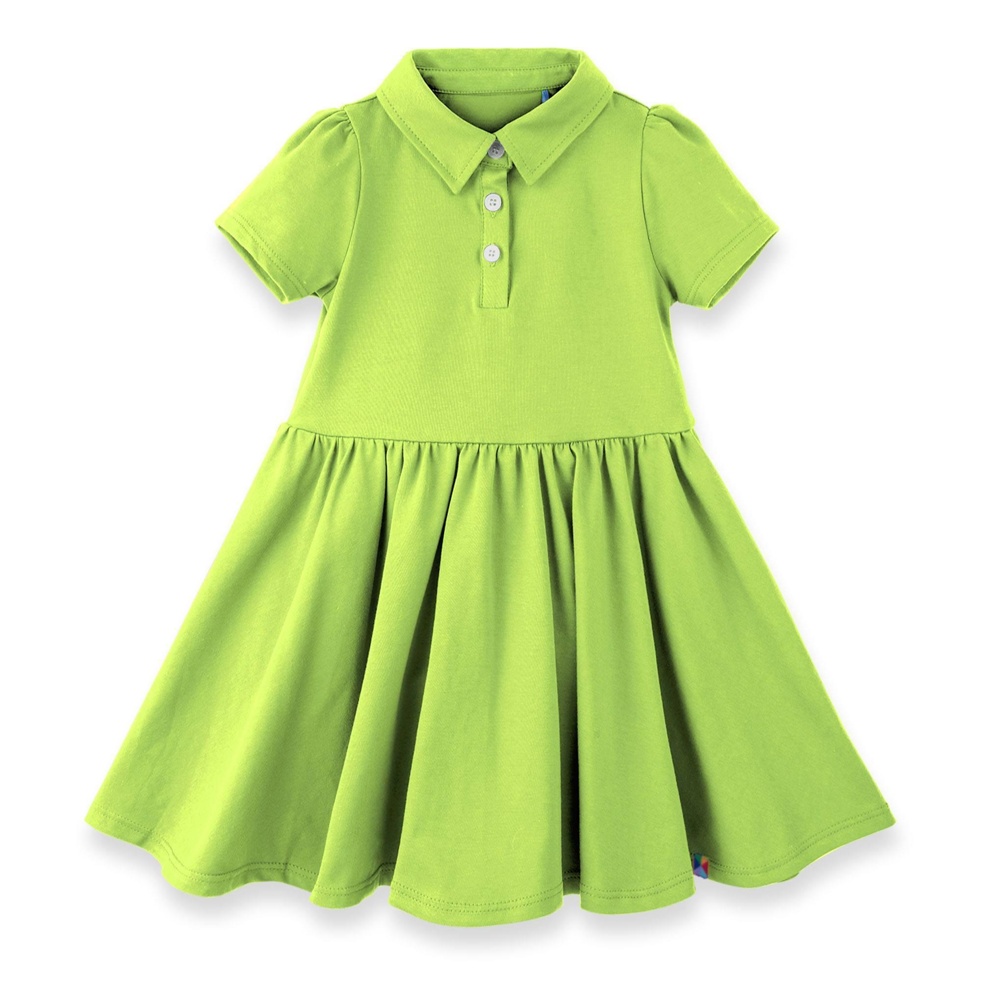 Lime green polo dress