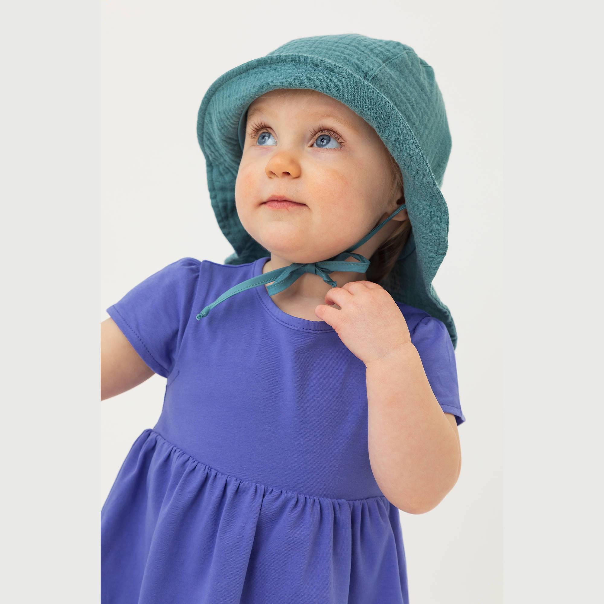 Nautical muslin hat with strings Baby