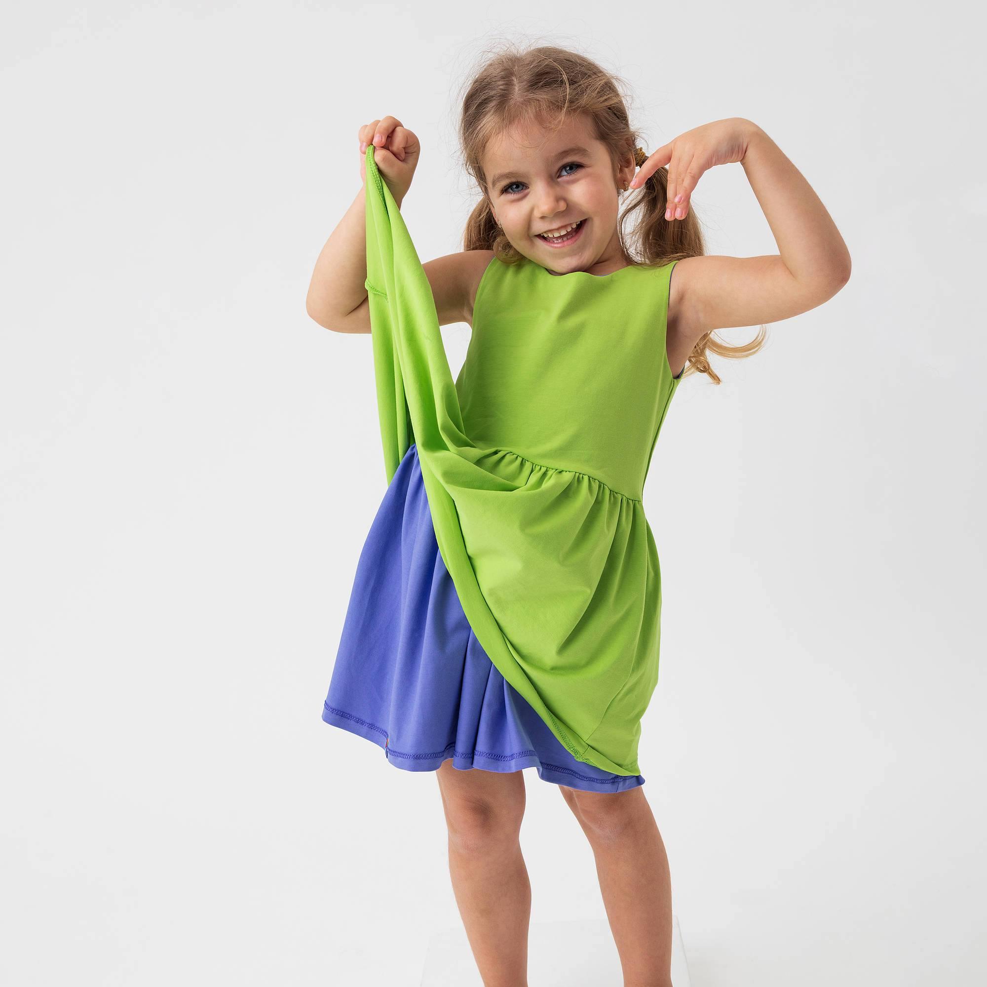 Very peri - lime reversible dress