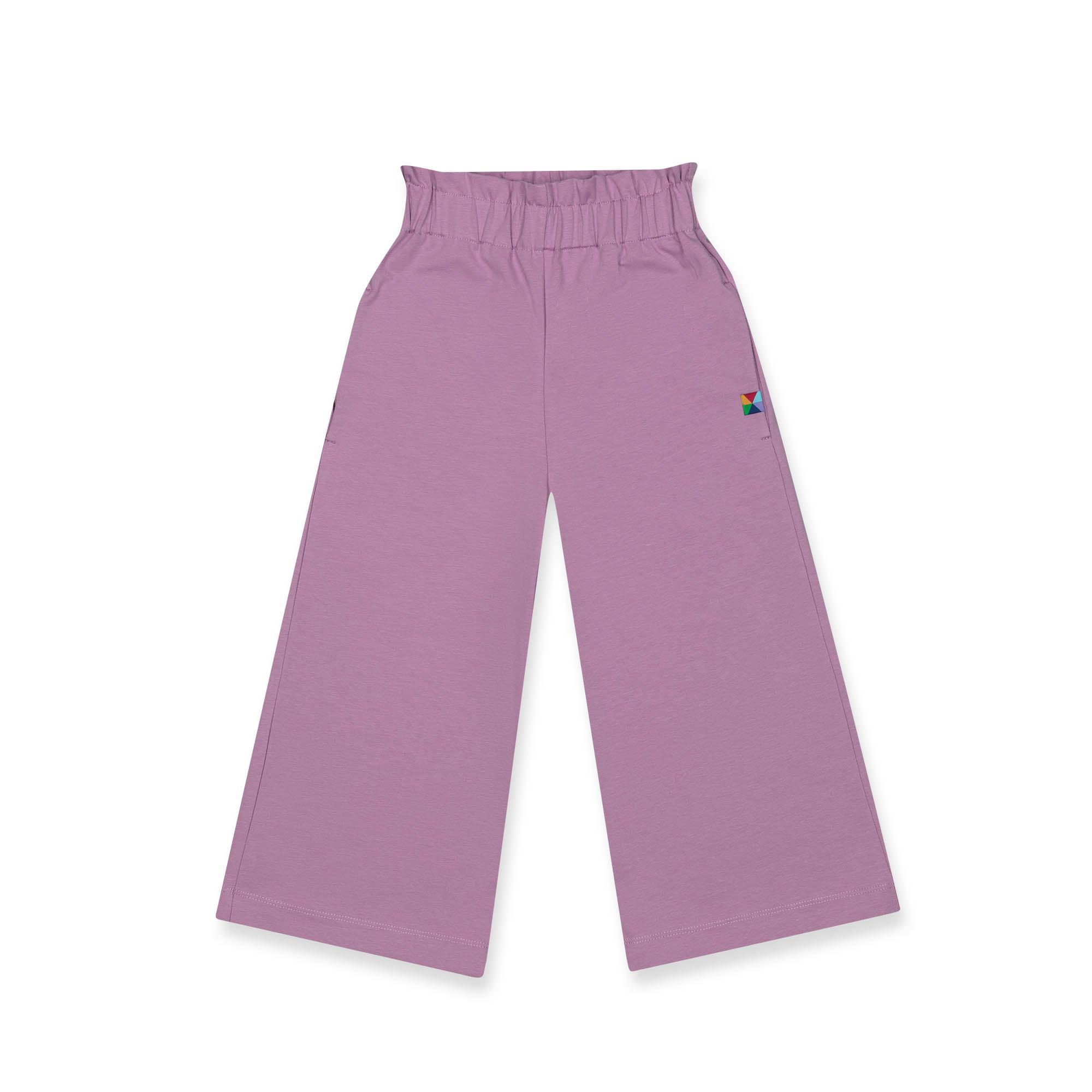 Light purple culotte trousers Junior