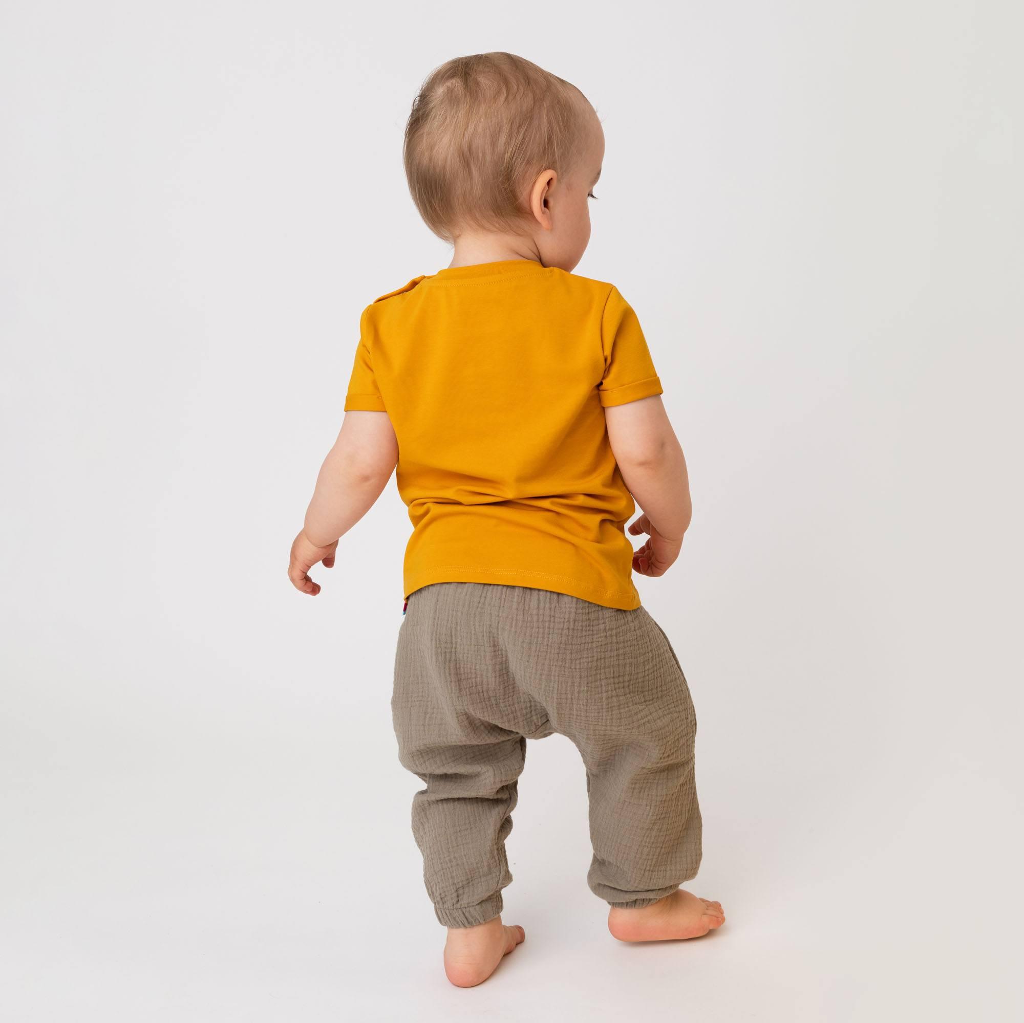 Dark beige muslin pants Baby