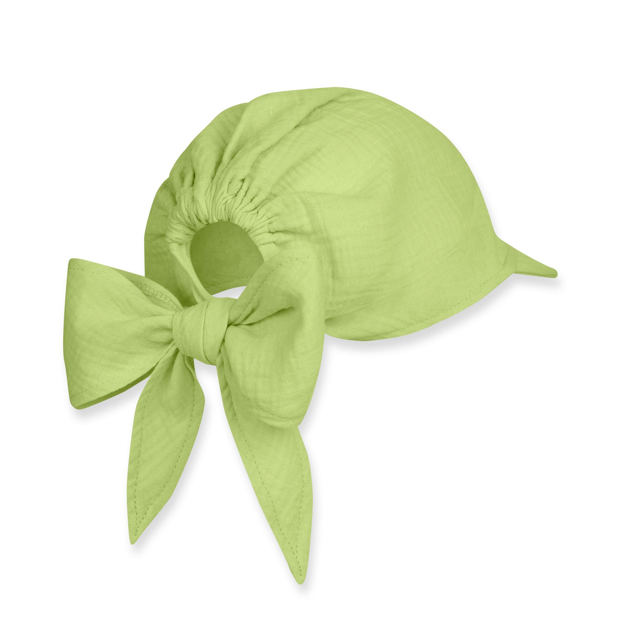 Lime muslin bandana hat