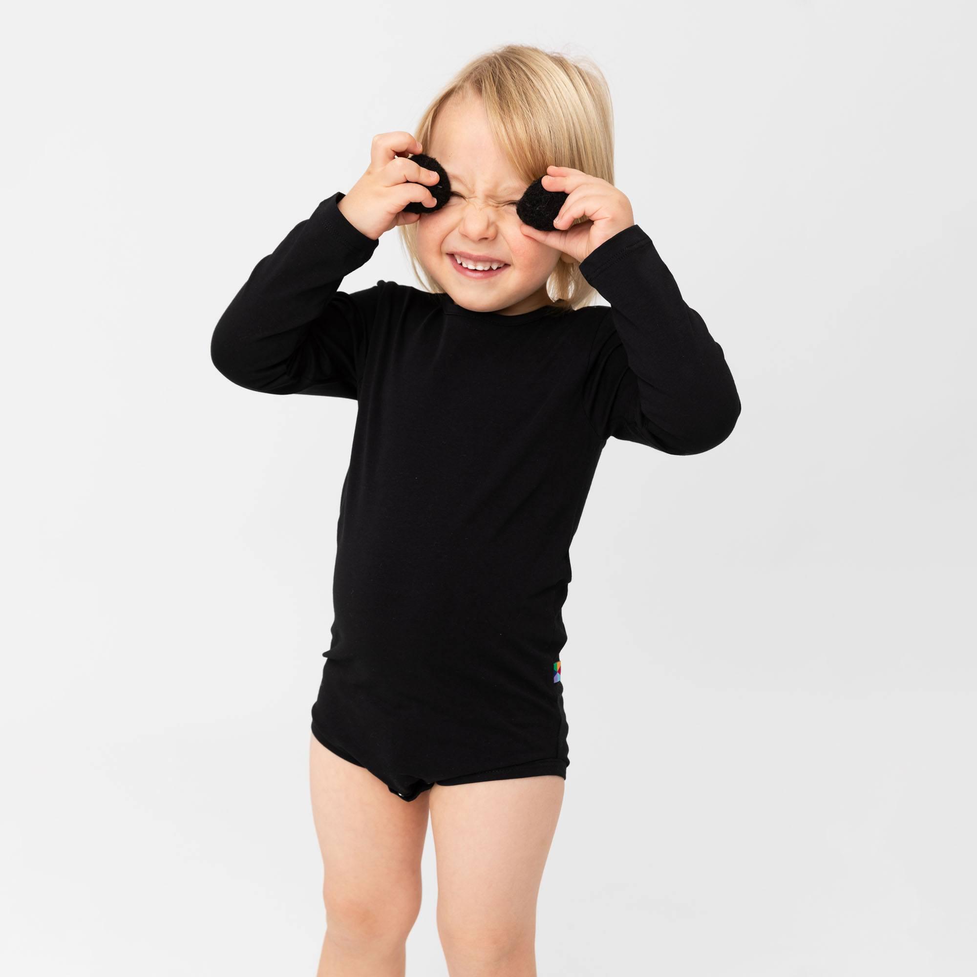 Black long sleeve bodysuit