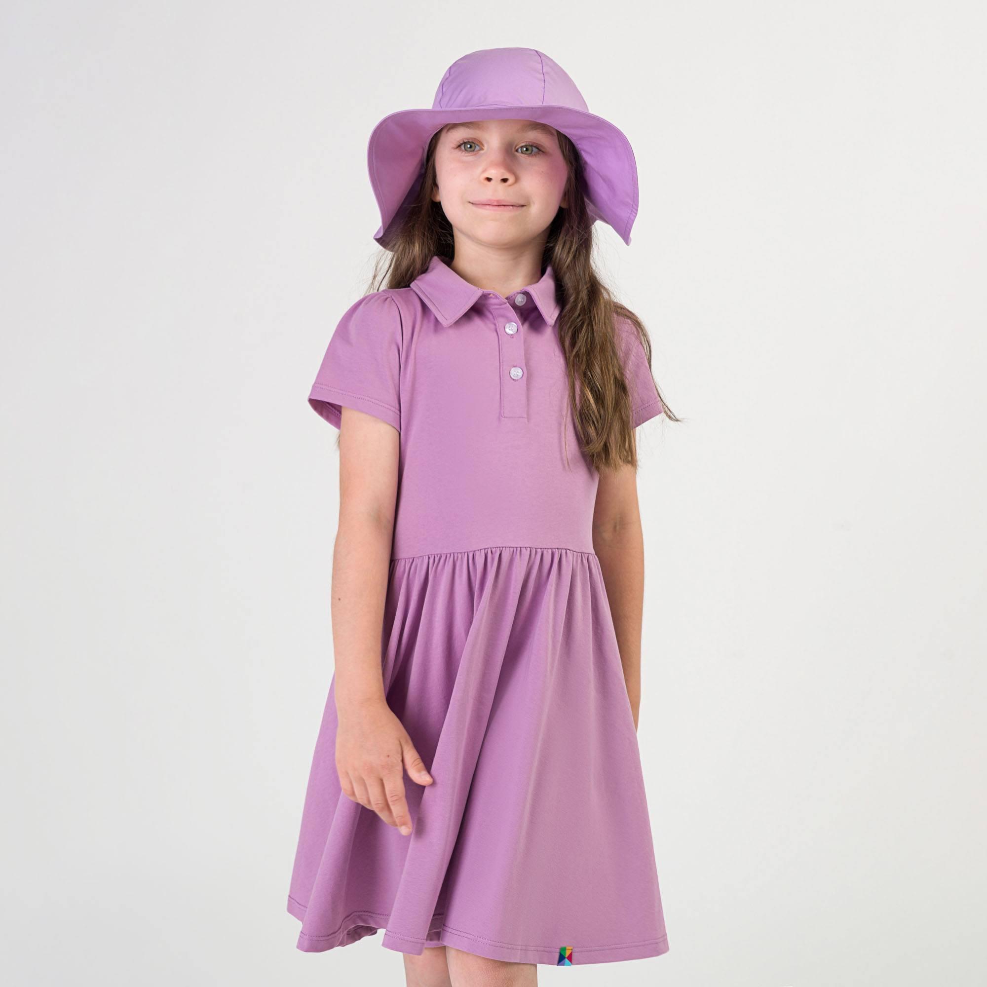 Light purple polo dress