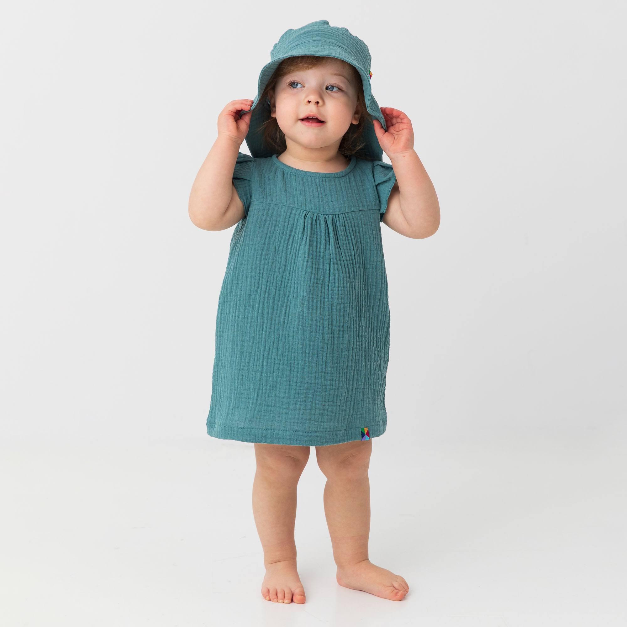 Nautical muslin dress Baby