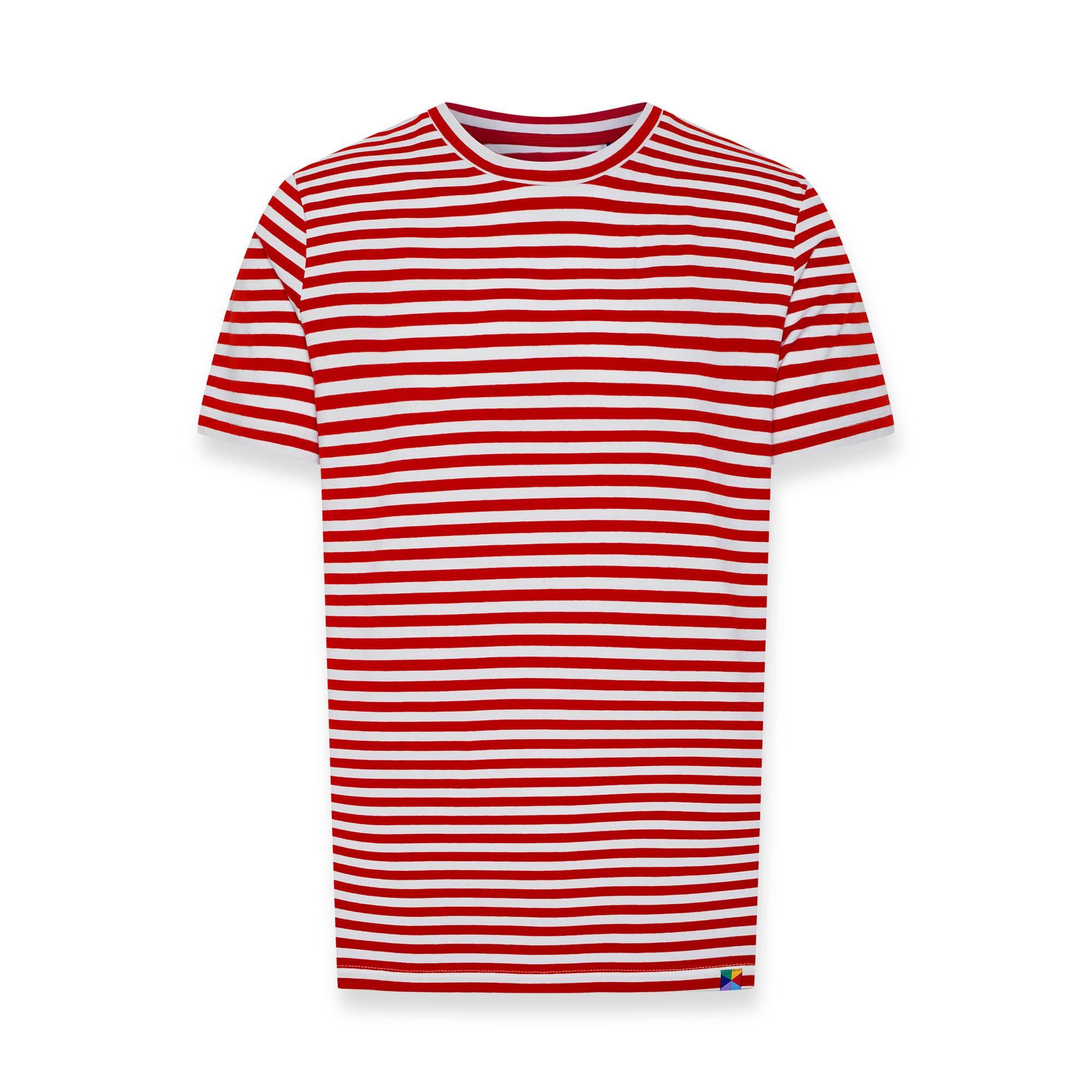 Red stripes T-shirt Men