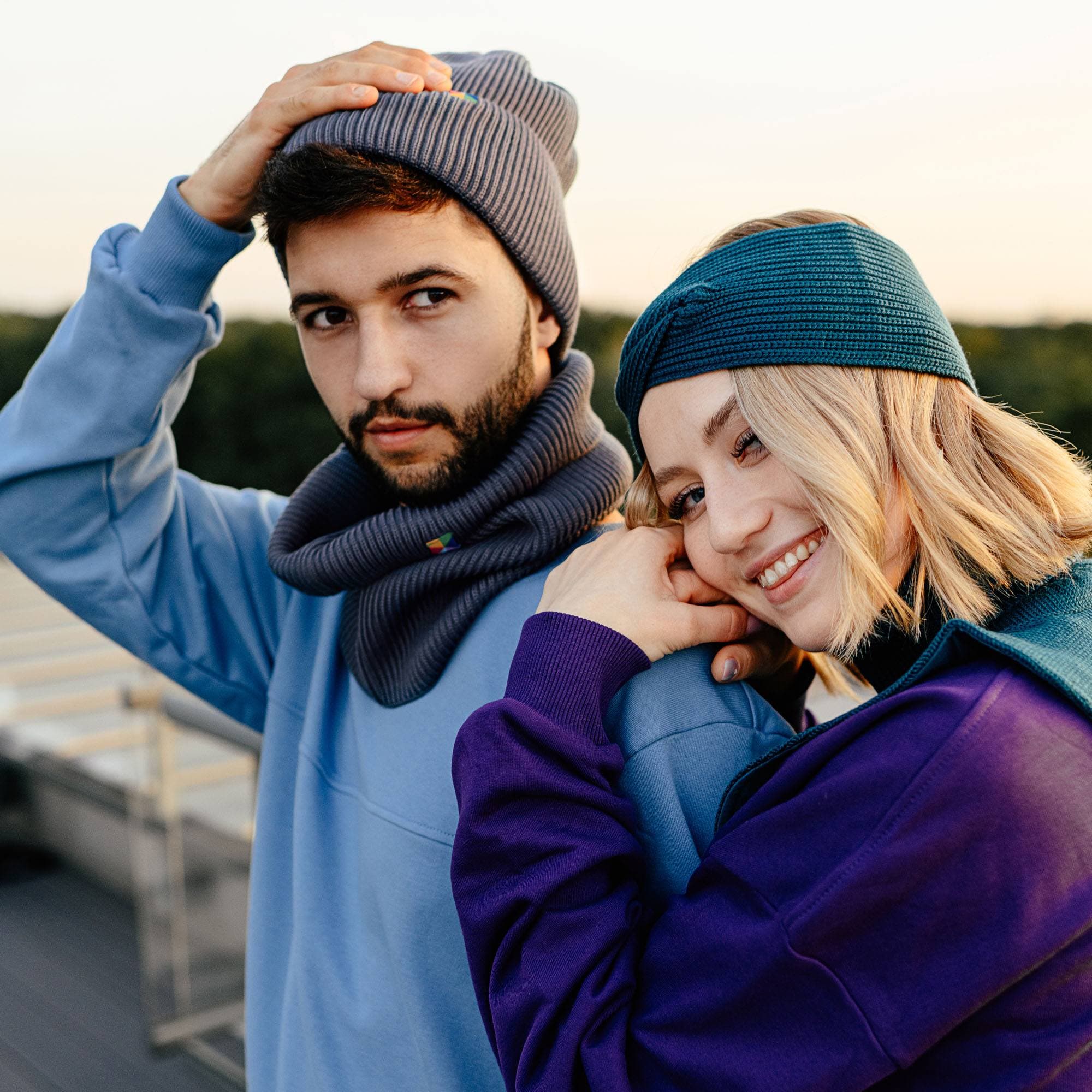 Graphite merino wool hat adults