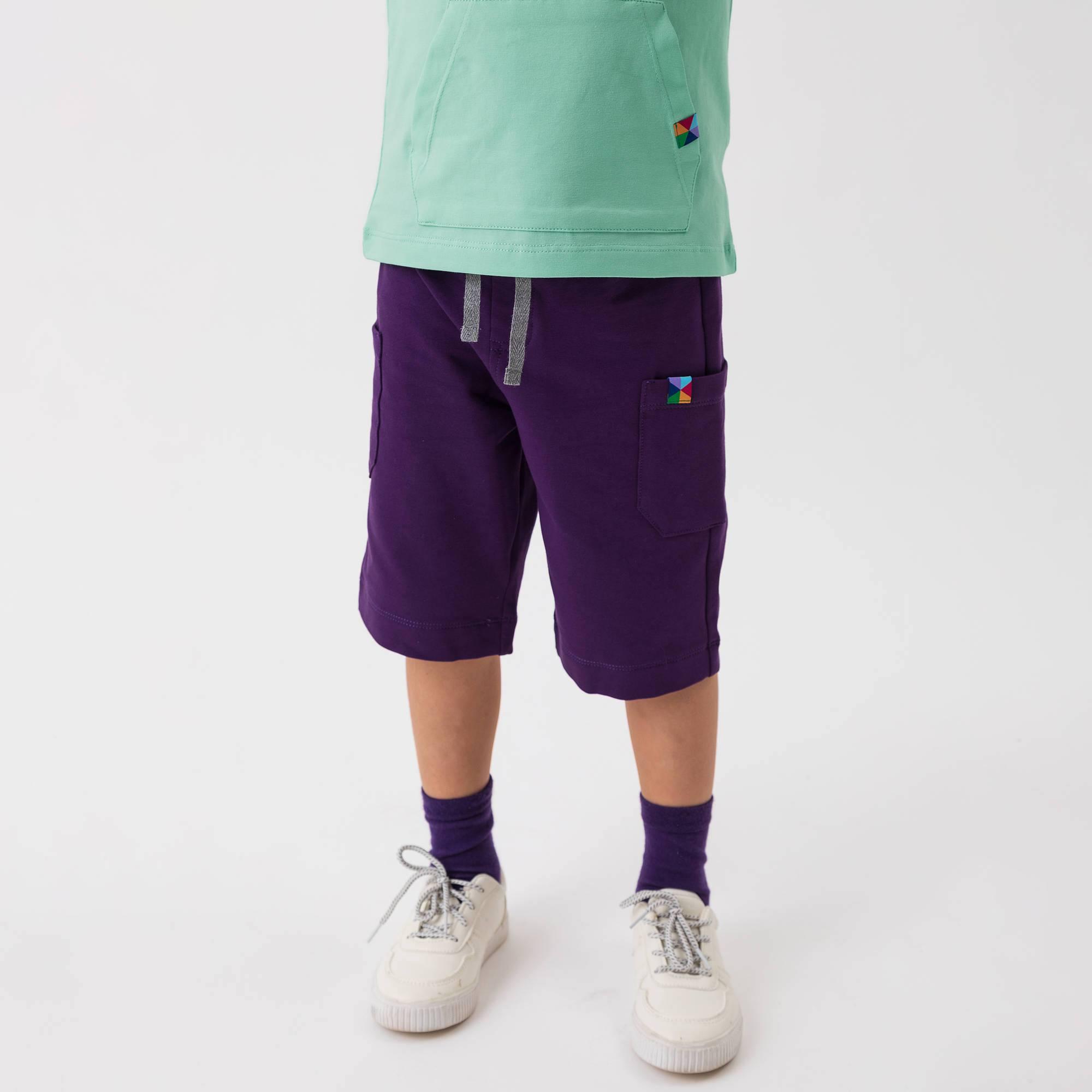 Violet cargo shorts