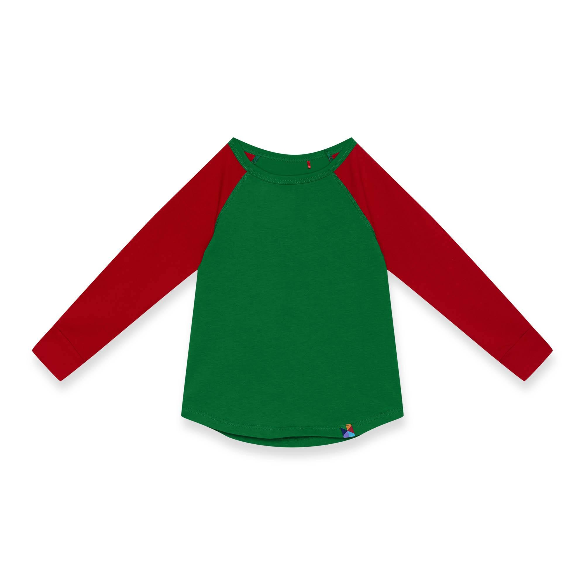 Green - red baseball longsleeve shirt