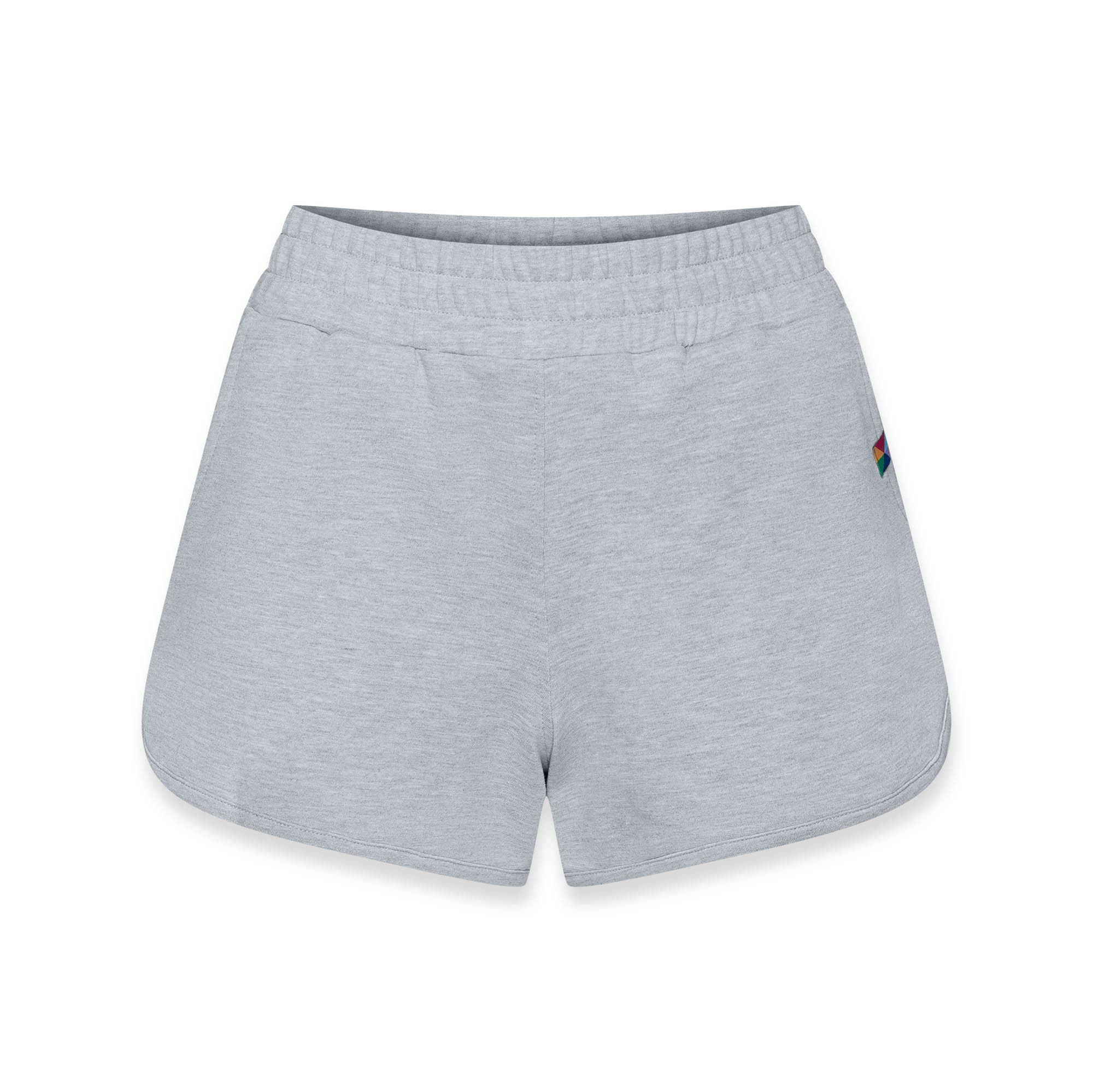 Grey melange shorts Women